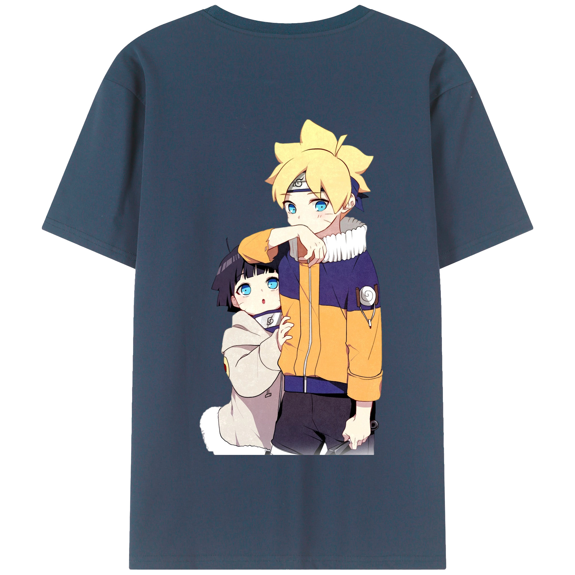 （画像用） NARUTO -ナルト- うずまき ボルト Uzumaki Boruto 綿100％半袖Tシャツ（背面プリント）