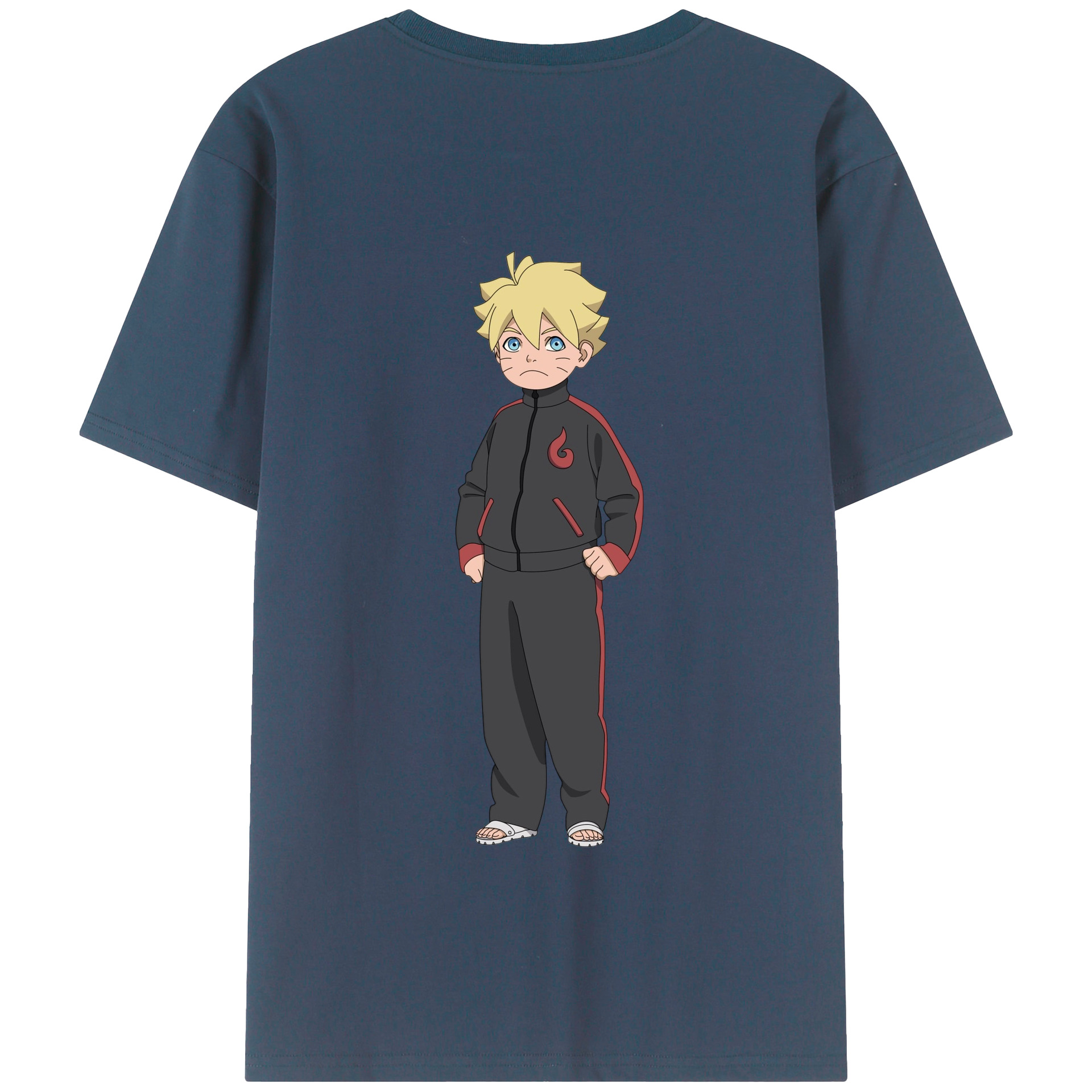 （画像用） NARUTO -ナルト- うずまき ボルト Uzumaki Boruto 綿100％半袖Tシャツ（背面プリント）