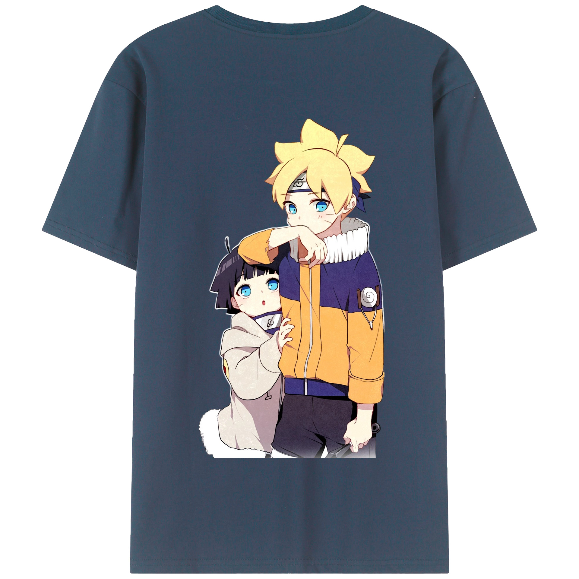 （画像用） NARUTO -ナルト- うずまき ボルト Uzumaki Boruto 綿100％半袖Tシャツ（背面プリント）