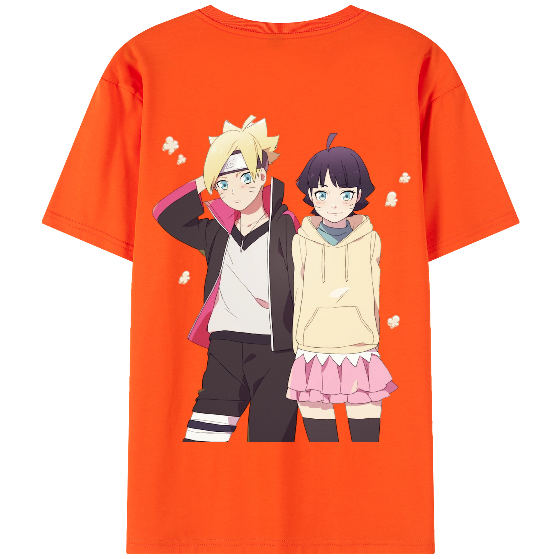 （画像用） NARUTO -ナルト- うずまき ボルト Uzumaki Boruto 綿100％半袖Tシャツ（背面プリント）