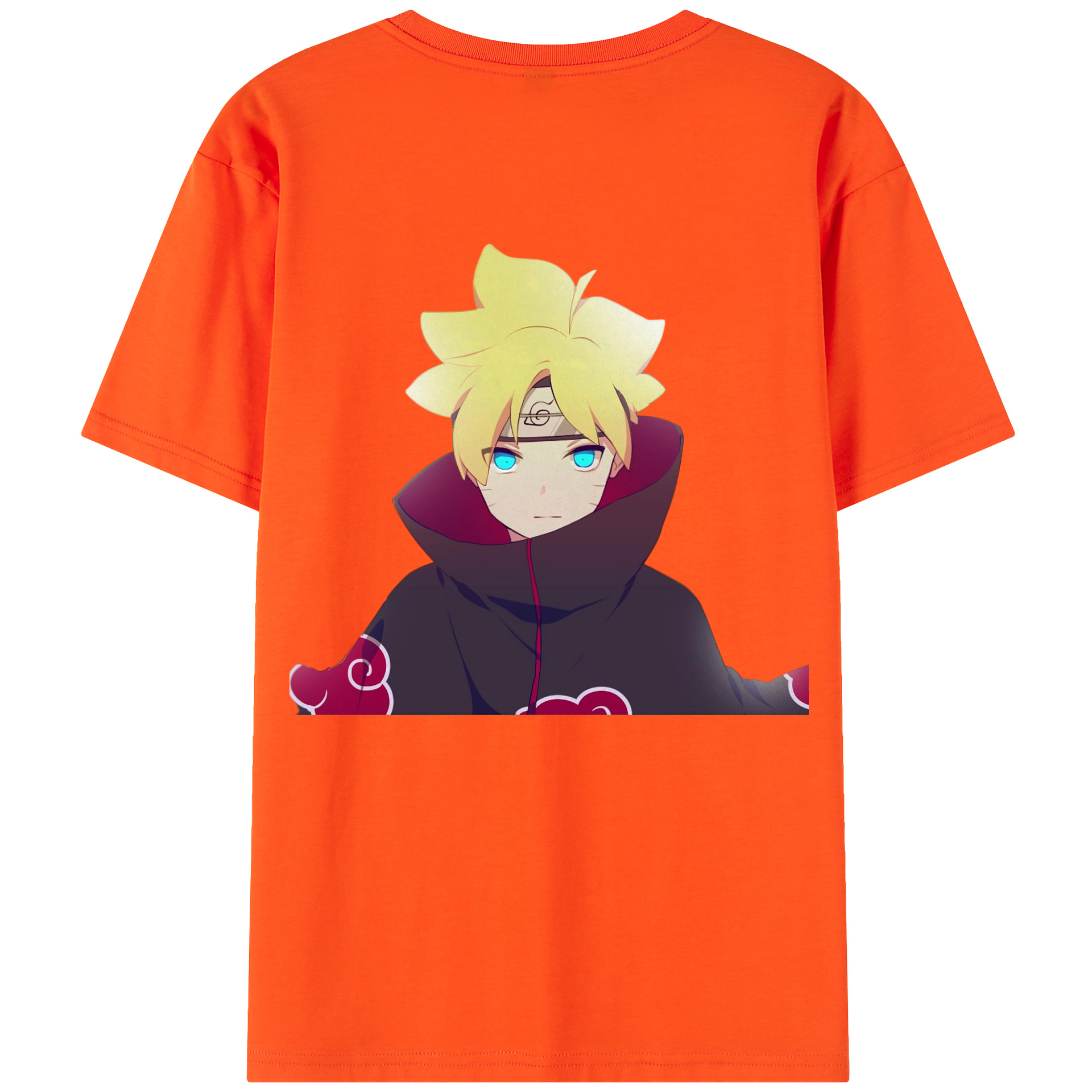 （画像用） NARUTO -ナルト- うずまき ボルト Uzumaki Boruto 綿100％半袖Tシャツ（背面プリント）