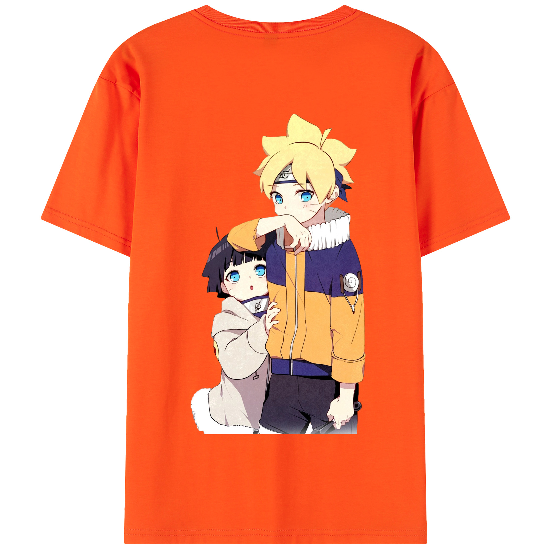（画像用） NARUTO -ナルト- うずまき ボルト Uzumaki Boruto 綿100％半袖Tシャツ（背面プリント）