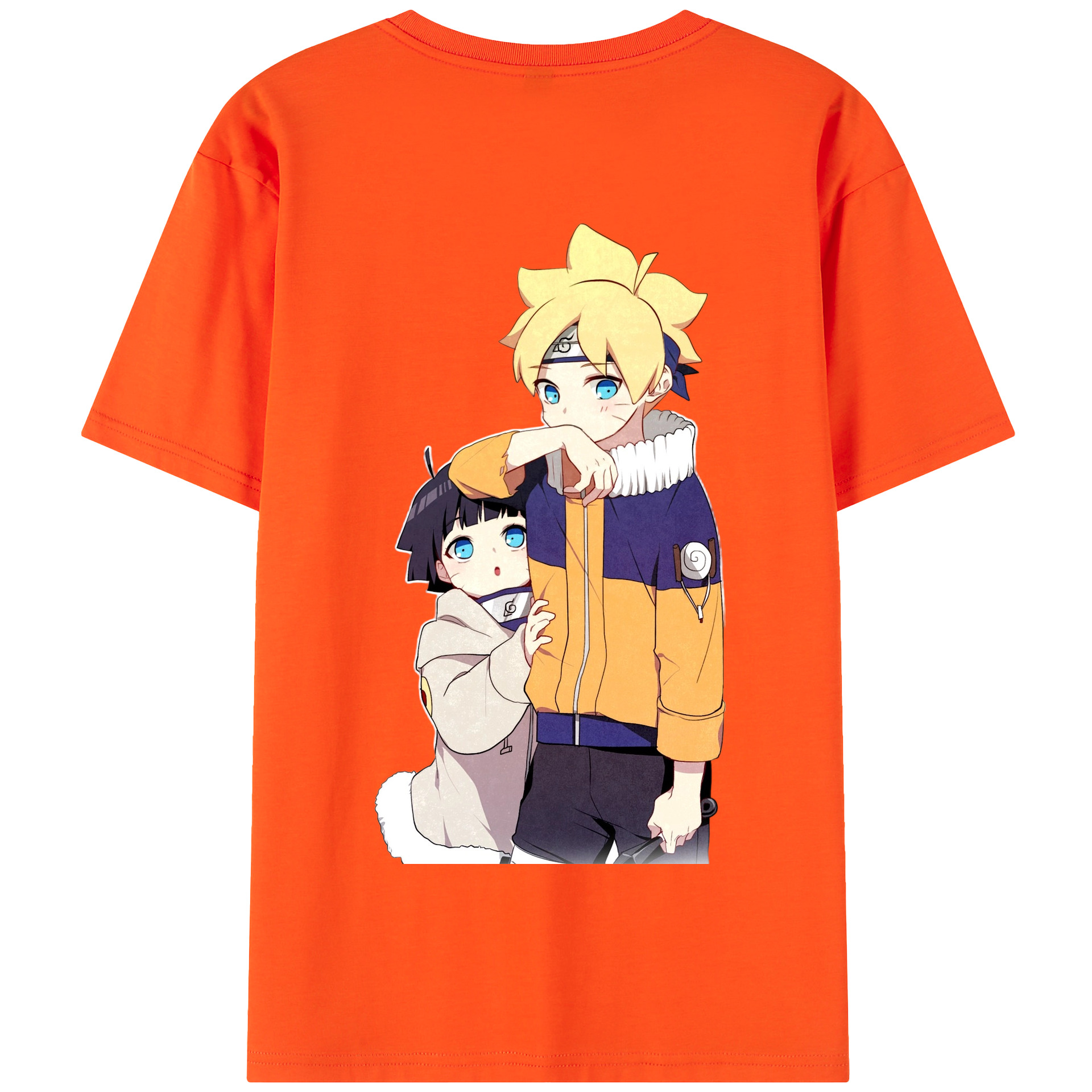 （画像用） NARUTO -ナルト- うずまき ボルト Uzumaki Boruto 綿100％半袖Tシャツ（背面プリント）