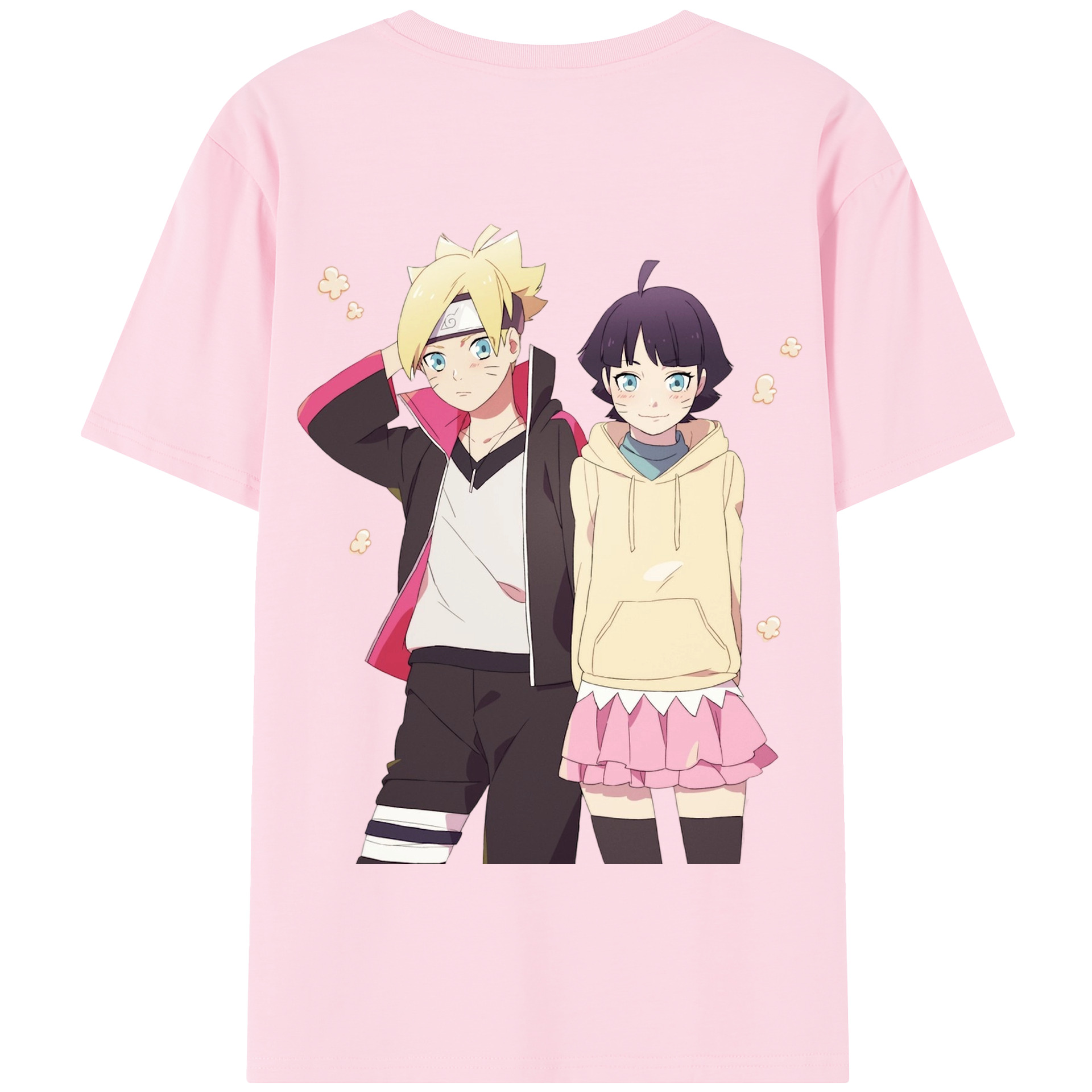 （画像用） NARUTO -ナルト- うずまき ボルト Uzumaki Boruto 綿100％半袖Tシャツ（背面プリント）