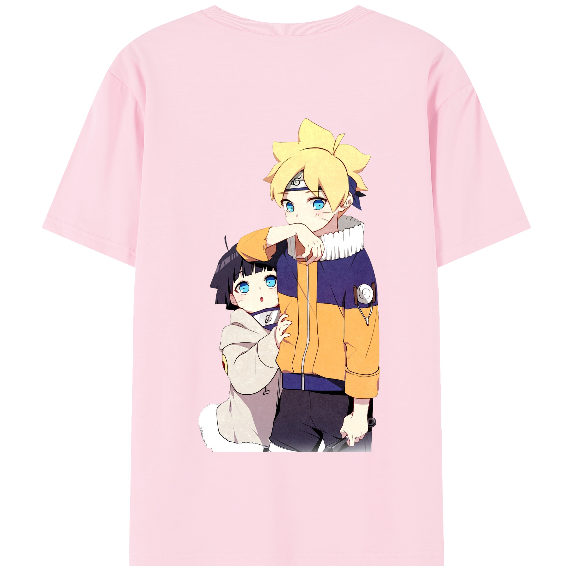 （画像用） NARUTO -ナルト- うずまき ボルト Uzumaki Boruto 綿100％半袖Tシャツ（背面プリント）