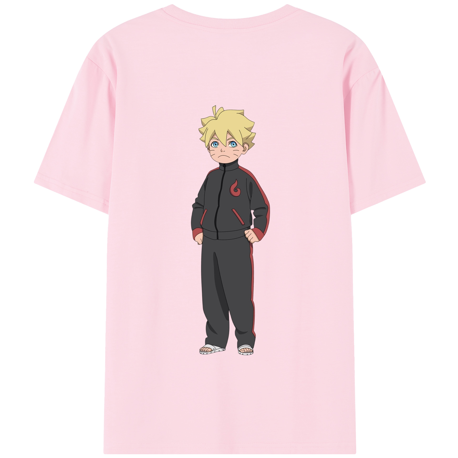 （画像用） NARUTO -ナルト- うずまき ボルト Uzumaki Boruto 綿100％半袖Tシャツ（背面プリント）