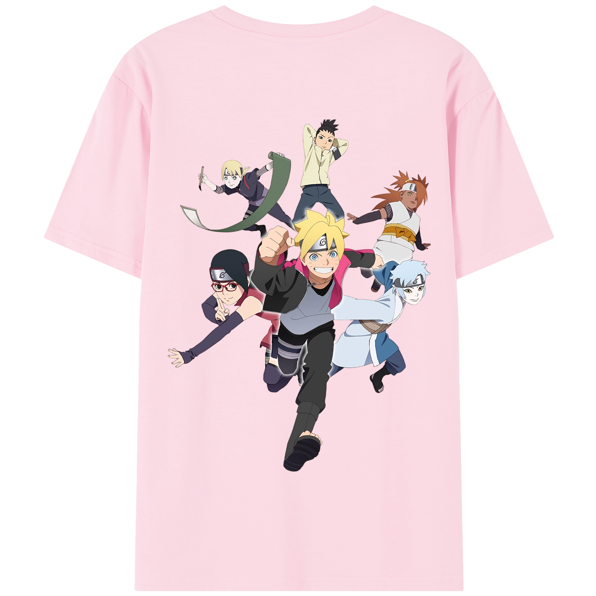 （画像用） NARUTO -ナルト- うずまき ボルト Uzumaki Boruto 綿100％半袖Tシャツ（背面プリント）