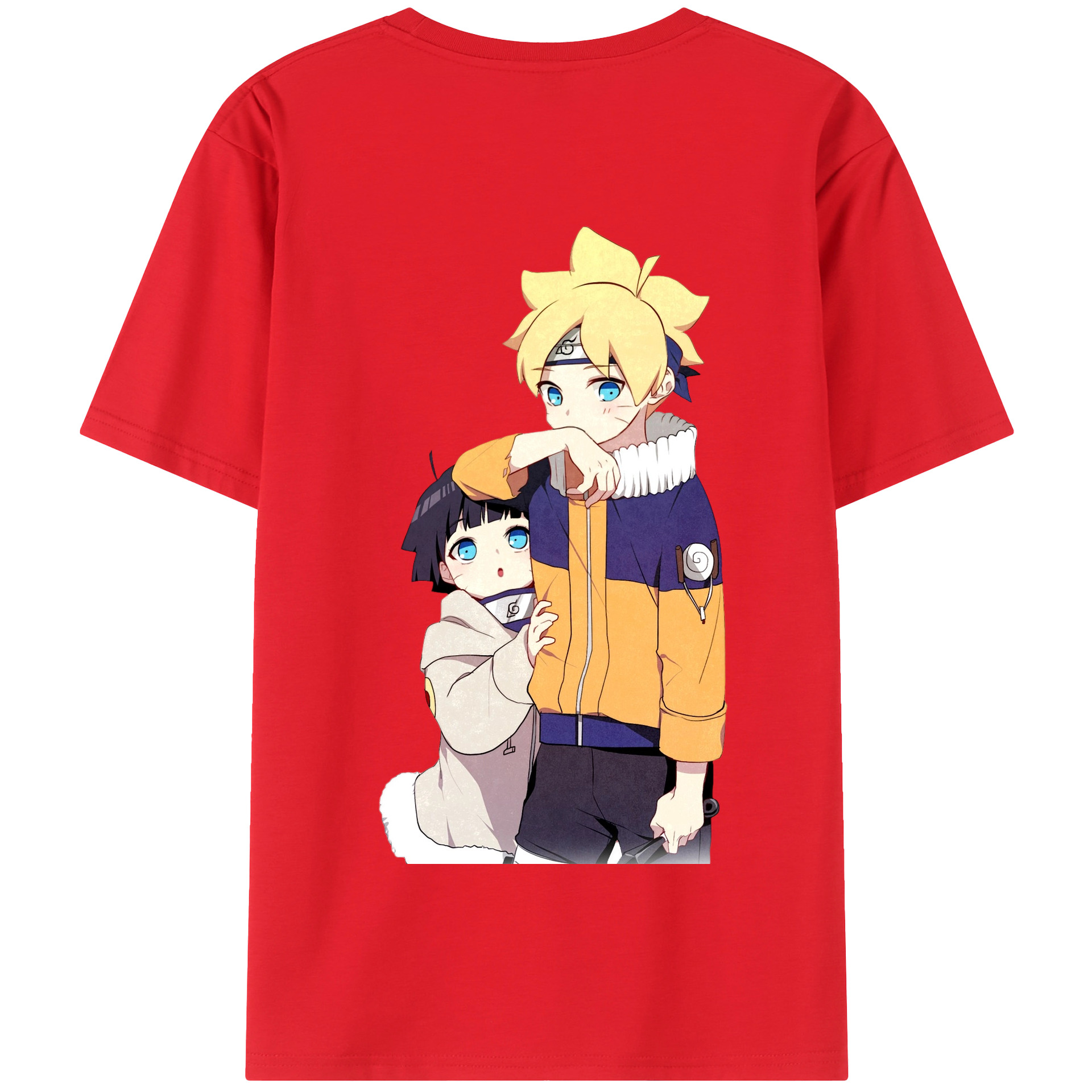 （画像用） NARUTO -ナルト- うずまき ボルト Uzumaki Boruto 綿100％半袖Tシャツ（背面プリント）