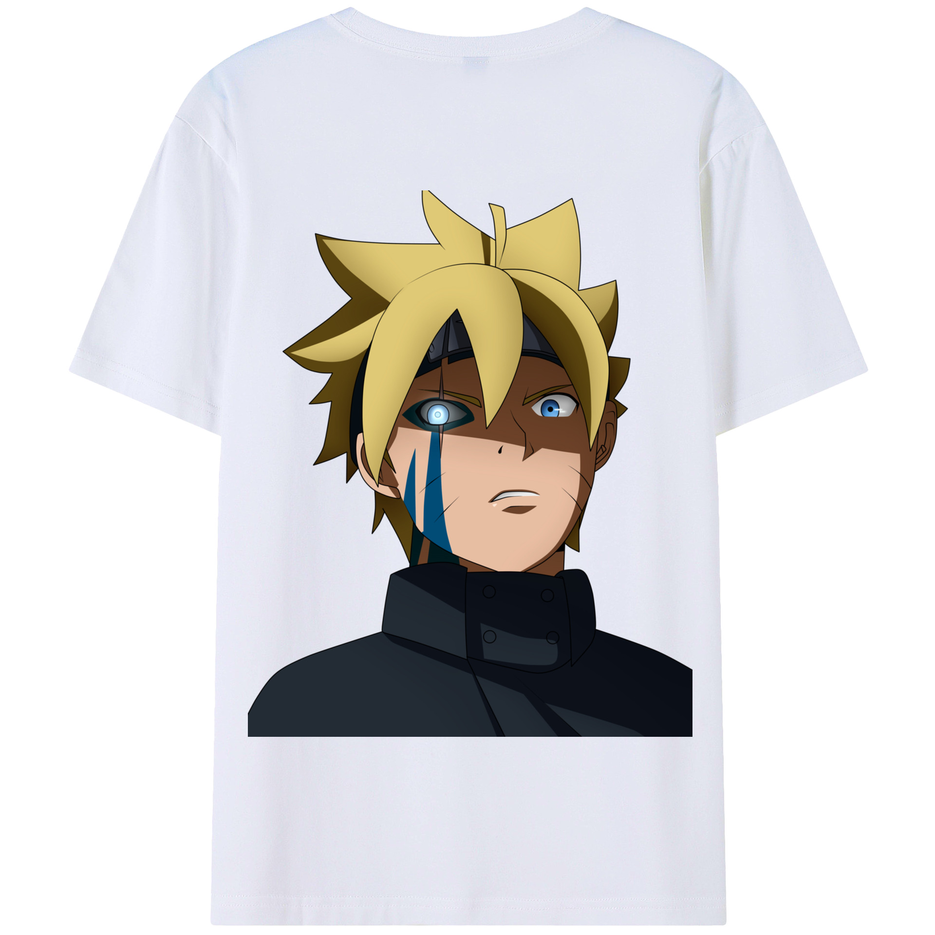 （画像用） NARUTO -ナルト- うずまき ボルト Uzumaki Boruto 綿100％半袖Tシャツ（背面プリント）
