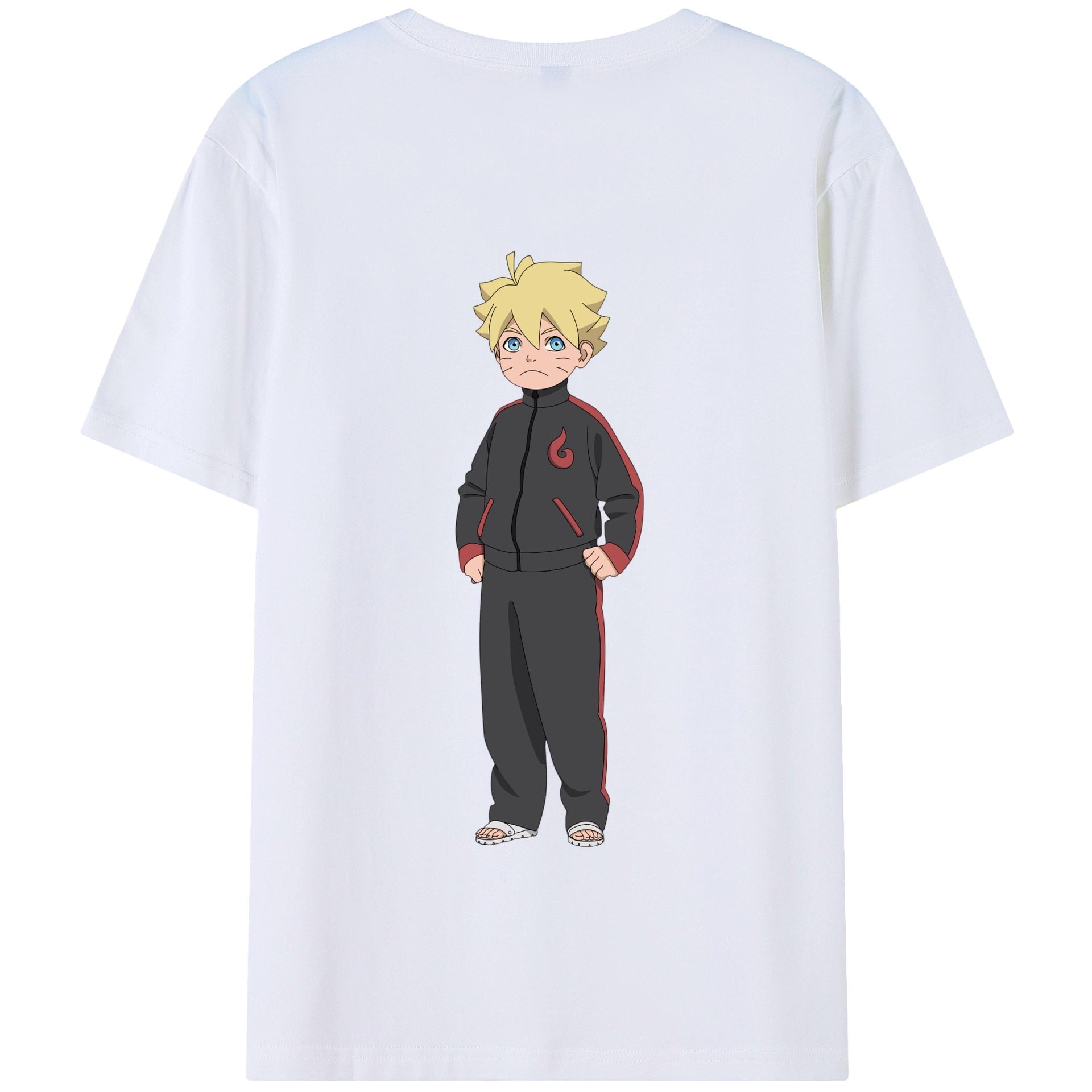（画像用） NARUTO -ナルト- うずまき ボルト Uzumaki Boruto 綿100％半袖Tシャツ（背面プリント）