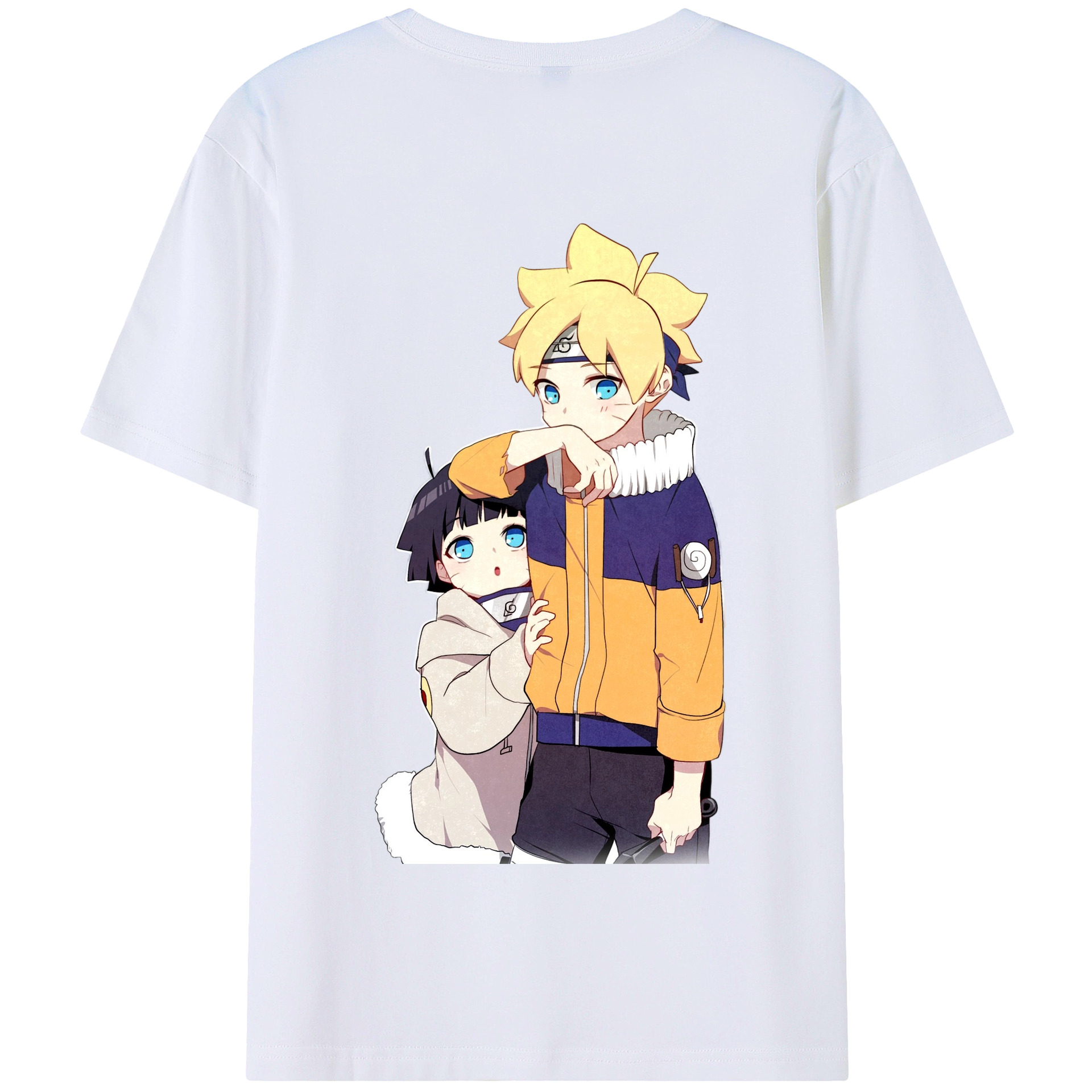 （画像用） NARUTO -ナルト- うずまき ボルト Uzumaki Boruto 綿100％半袖Tシャツ（背面プリント）