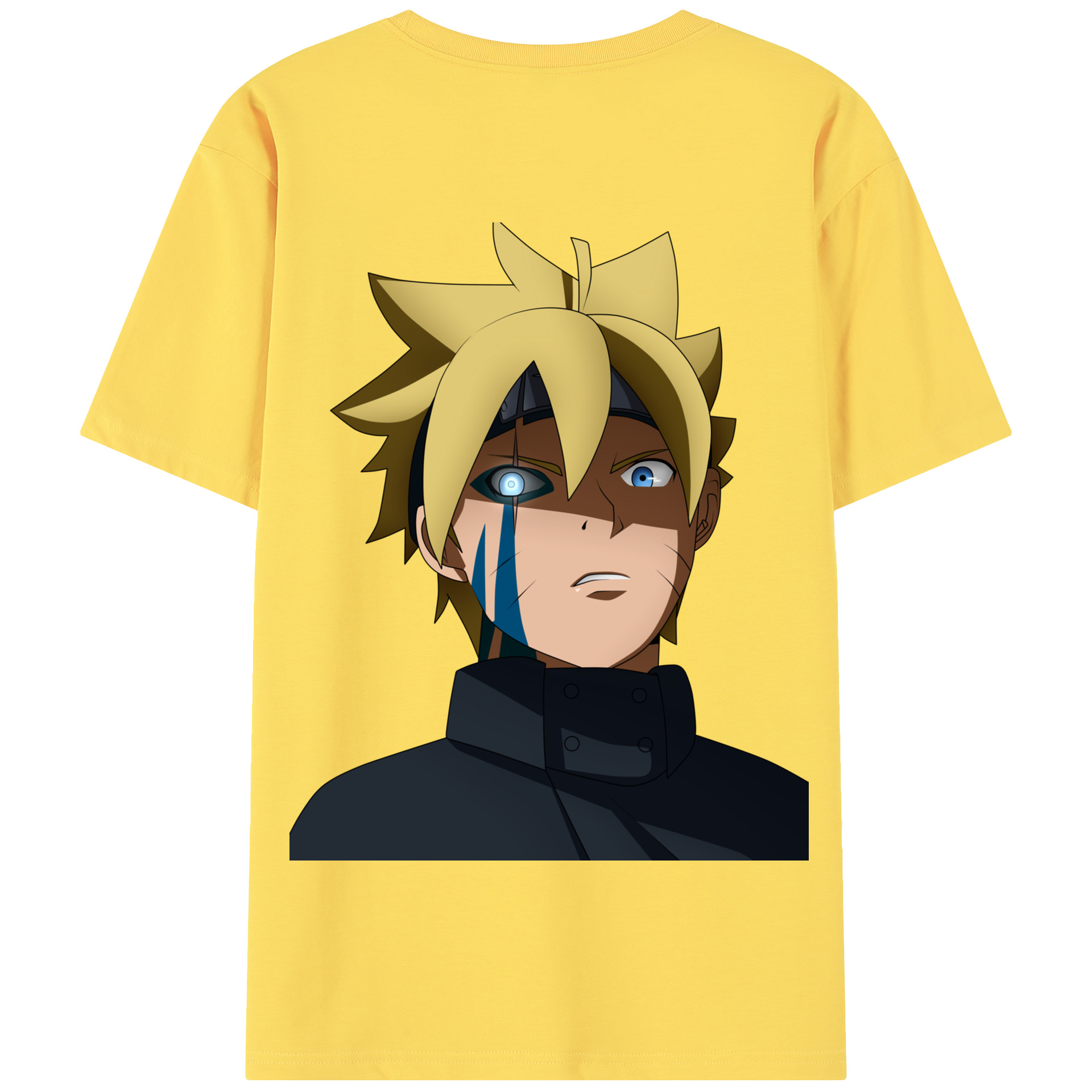 （画像用） NARUTO -ナルト- うずまき ボルト Uzumaki Boruto 綿100％半袖Tシャツ（背面プリント）