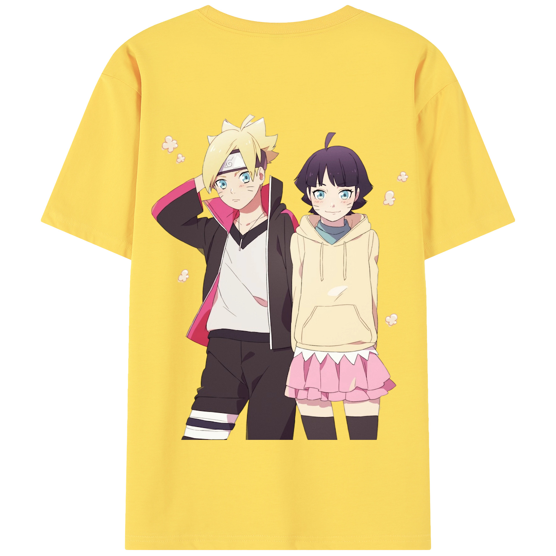（画像用） NARUTO -ナルト- うずまき ボルト Uzumaki Boruto 綿100％半袖Tシャツ（背面プリント）