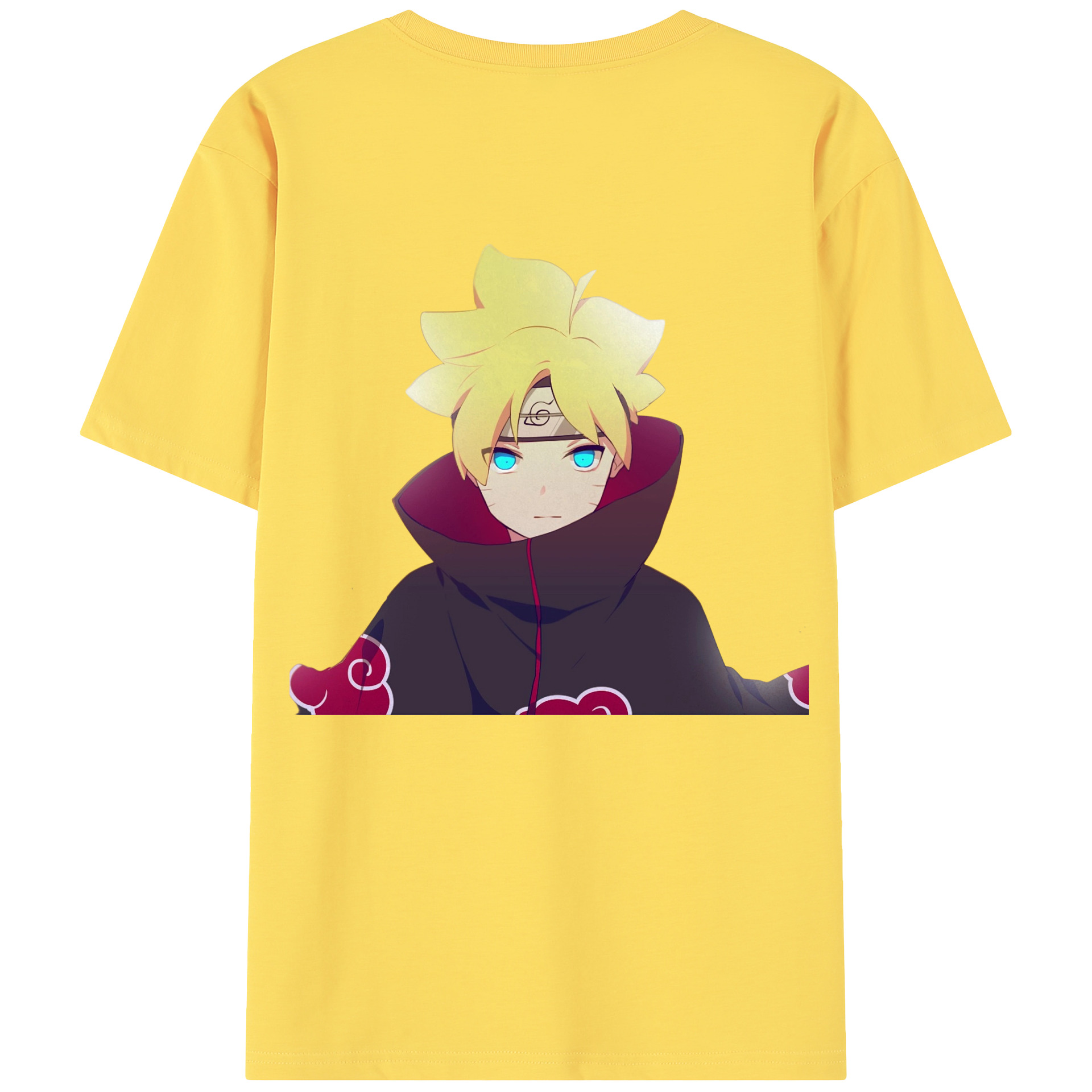（画像用） NARUTO -ナルト- うずまき ボルト Uzumaki Boruto 綿100％半袖Tシャツ（背面プリント）