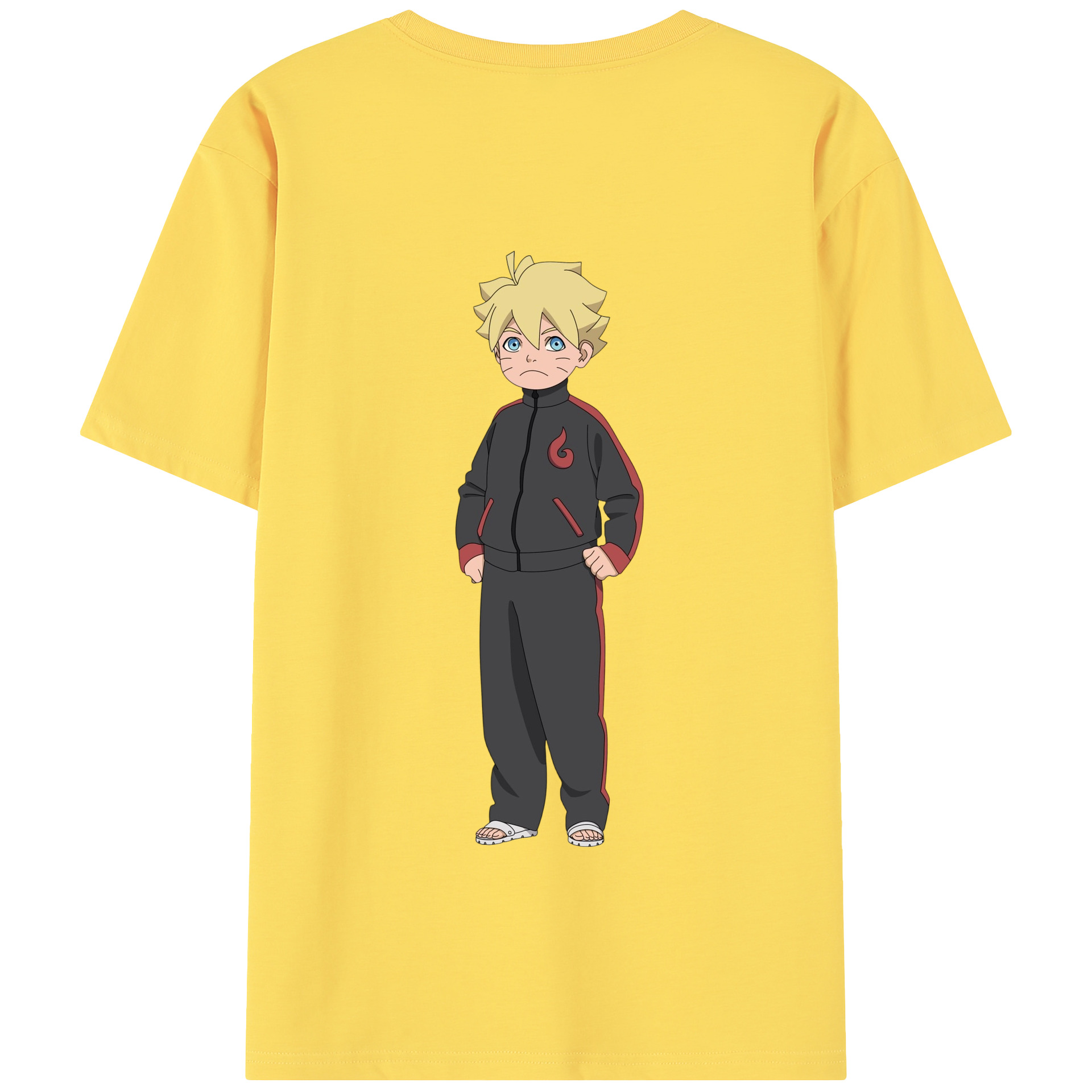 （画像用） NARUTO -ナルト- うずまき ボルト Uzumaki Boruto 綿100％半袖Tシャツ（背面プリント）