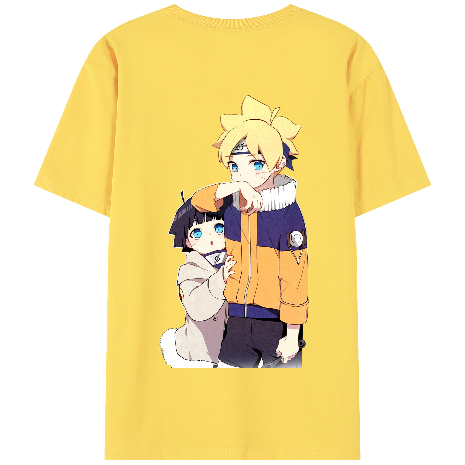 （画像用） NARUTO -ナルト- うずまき ボルト Uzumaki Boruto 綿100％半袖Tシャツ（背面プリント）