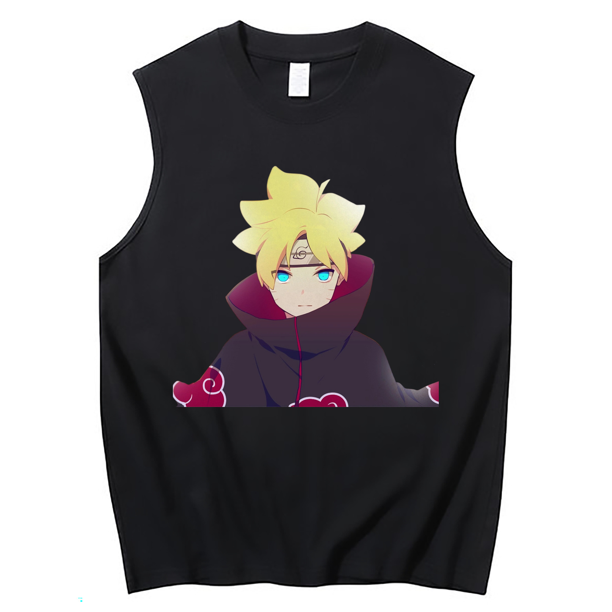 （画像用） NARUTO -ナルト- うずまき ボルト Uzumaki Boruto コットン100％タンクトップ（フロントプリント）