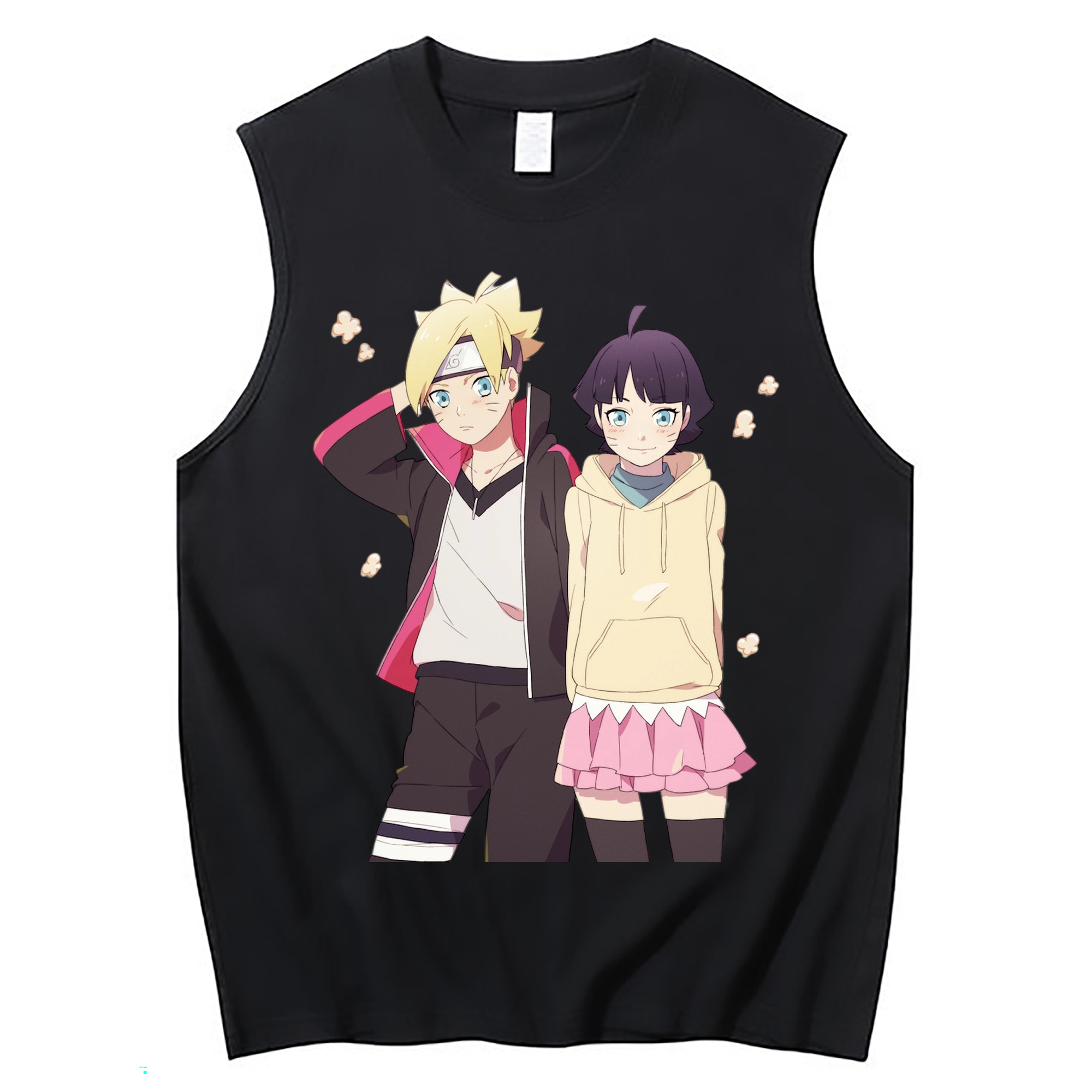 （画像用） NARUTO -ナルト- うずまき ボルト Uzumaki Boruto コットン100％タンクトップ（フロントプリント）