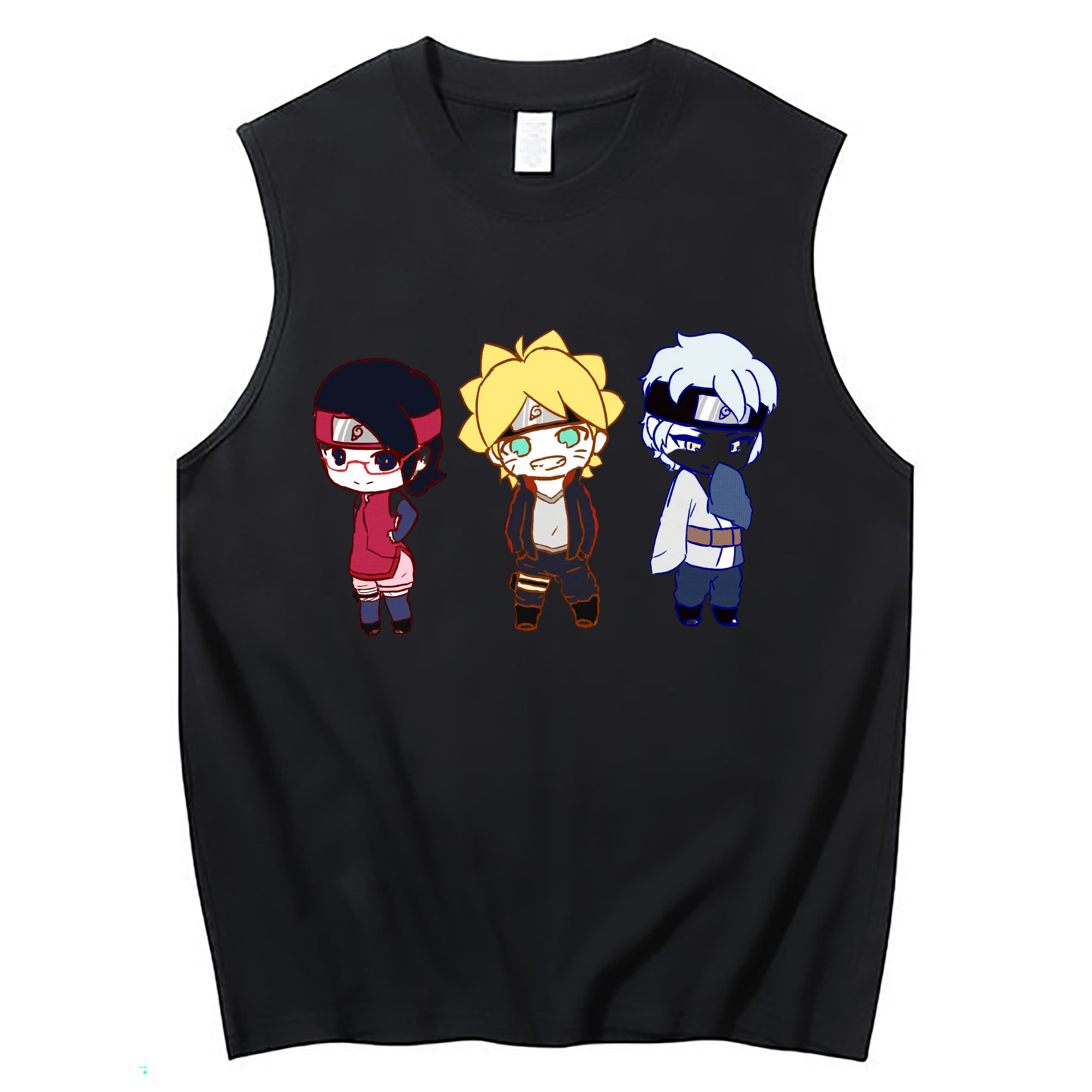 （画像用） NARUTO -ナルト- うずまき ボルト Uzumaki Boruto コットン100％タンクトップ（フロントプリント）