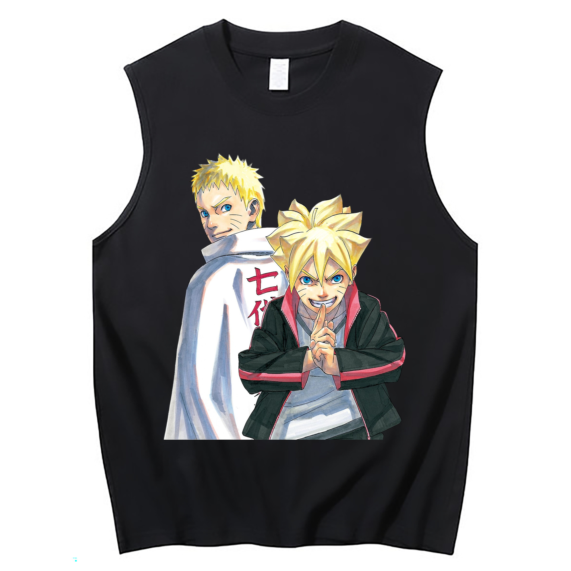（画像用） NARUTO -ナルト- うずまき ボルト Uzumaki Boruto コットン100％タンクトップ（フロントプリント）