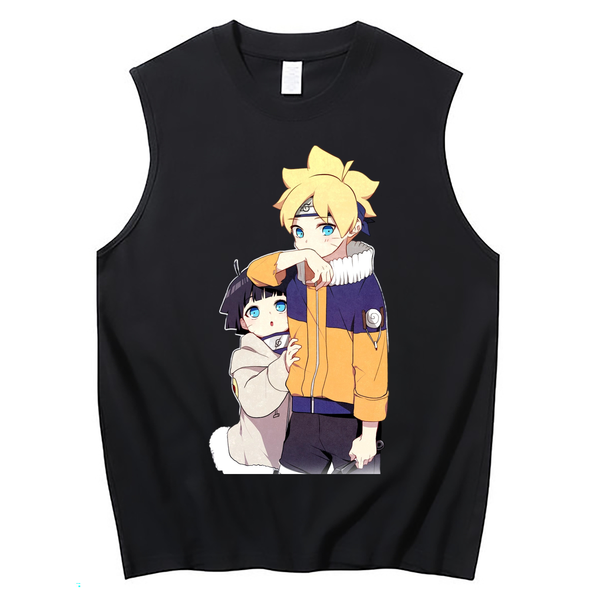 （画像用） NARUTO -ナルト- うずまき ボルト Uzumaki Boruto コットン100％タンクトップ（フロントプリント）