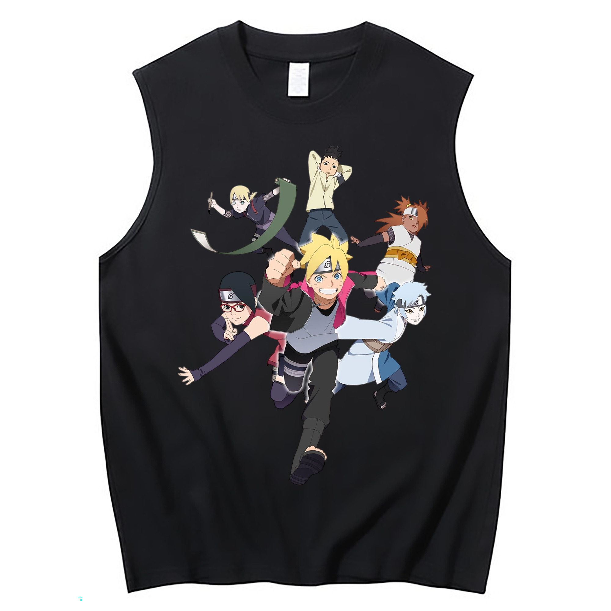 （画像用） NARUTO -ナルト- うずまき ボルト Uzumaki Boruto コットン100％タンクトップ（フロントプリント）