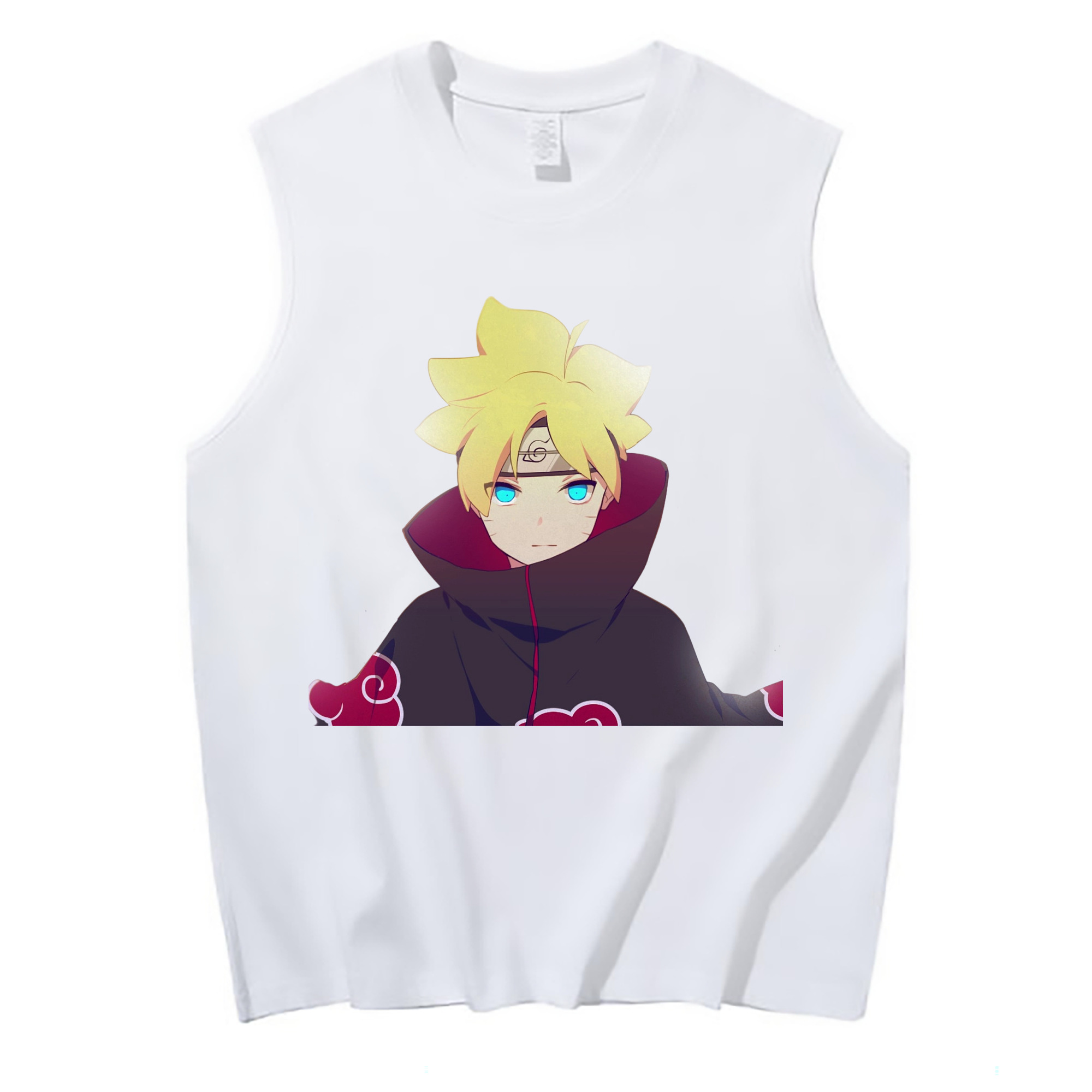 （画像用） NARUTO -ナルト- うずまき ボルト Uzumaki Boruto コットン100％タンクトップ（フロントプリント）