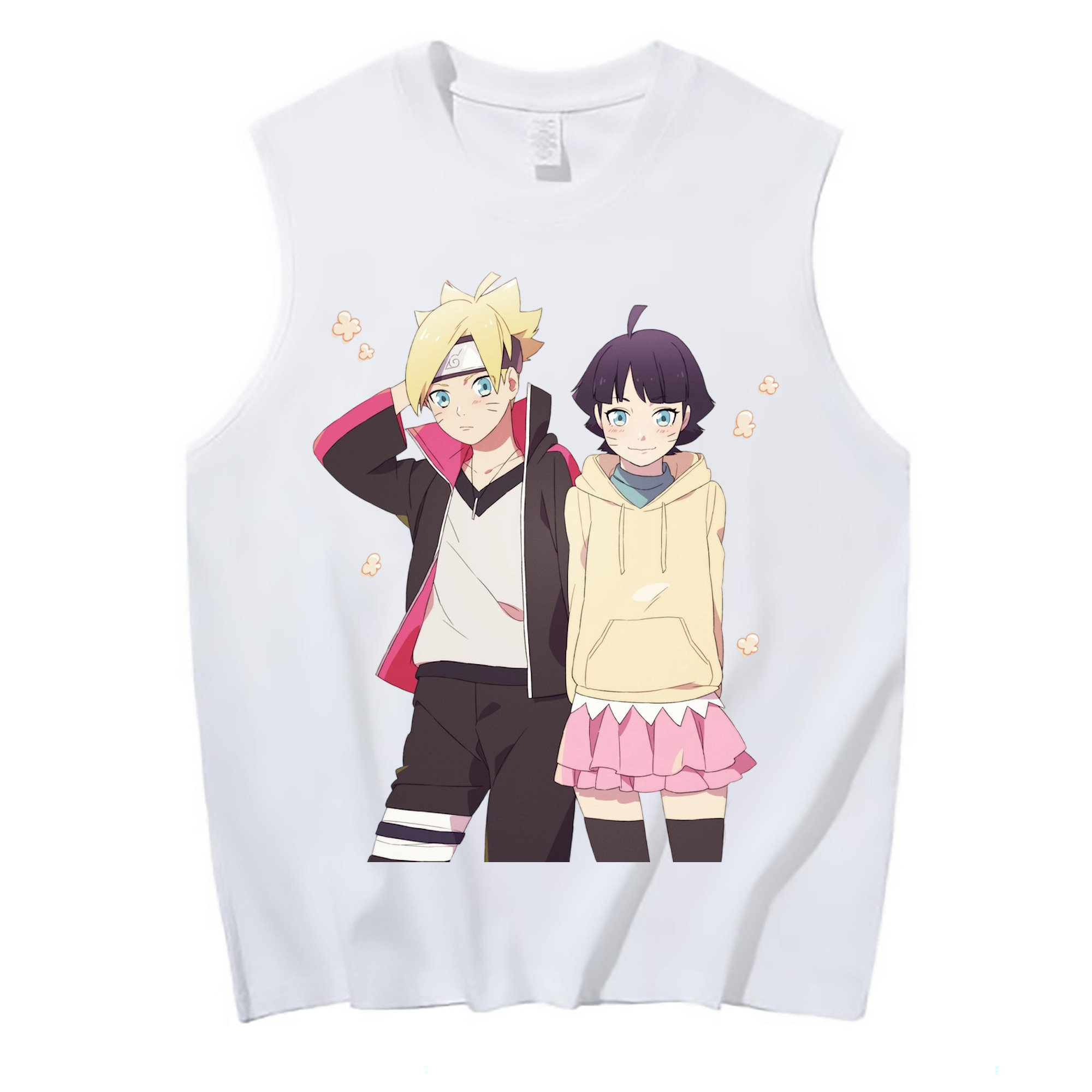 （画像用） NARUTO -ナルト- うずまき ボルト Uzumaki Boruto コットン100％タンクトップ（フロントプリント）