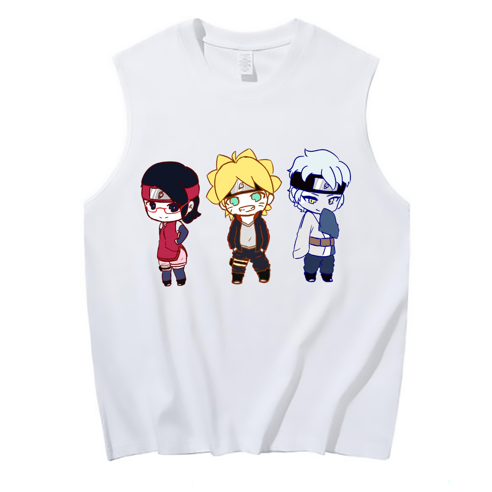 （画像用） NARUTO -ナルト- うずまき ボルト Uzumaki Boruto コットン100％タンクトップ（フロントプリント）