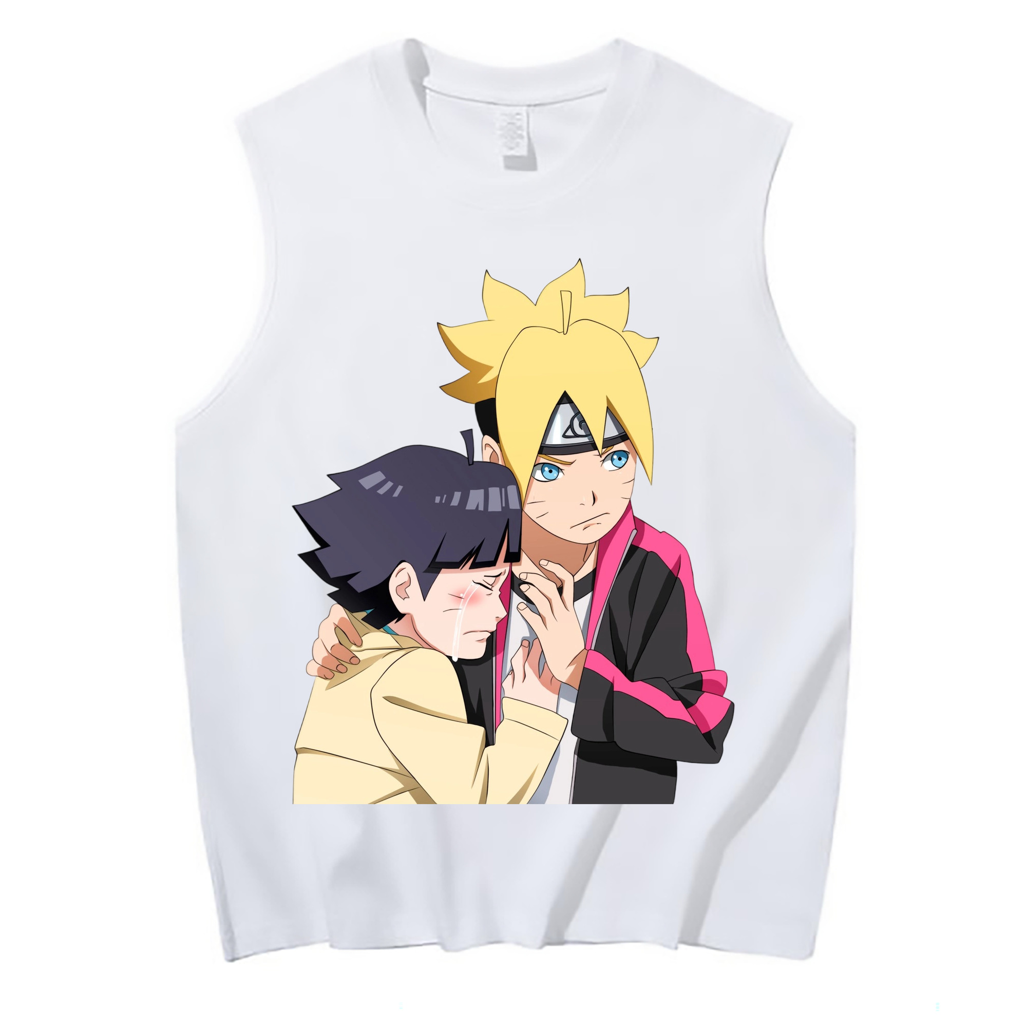 （画像用） NARUTO -ナルト- うずまき ボルト Uzumaki Boruto コットン100％タンクトップ（フロントプリント）