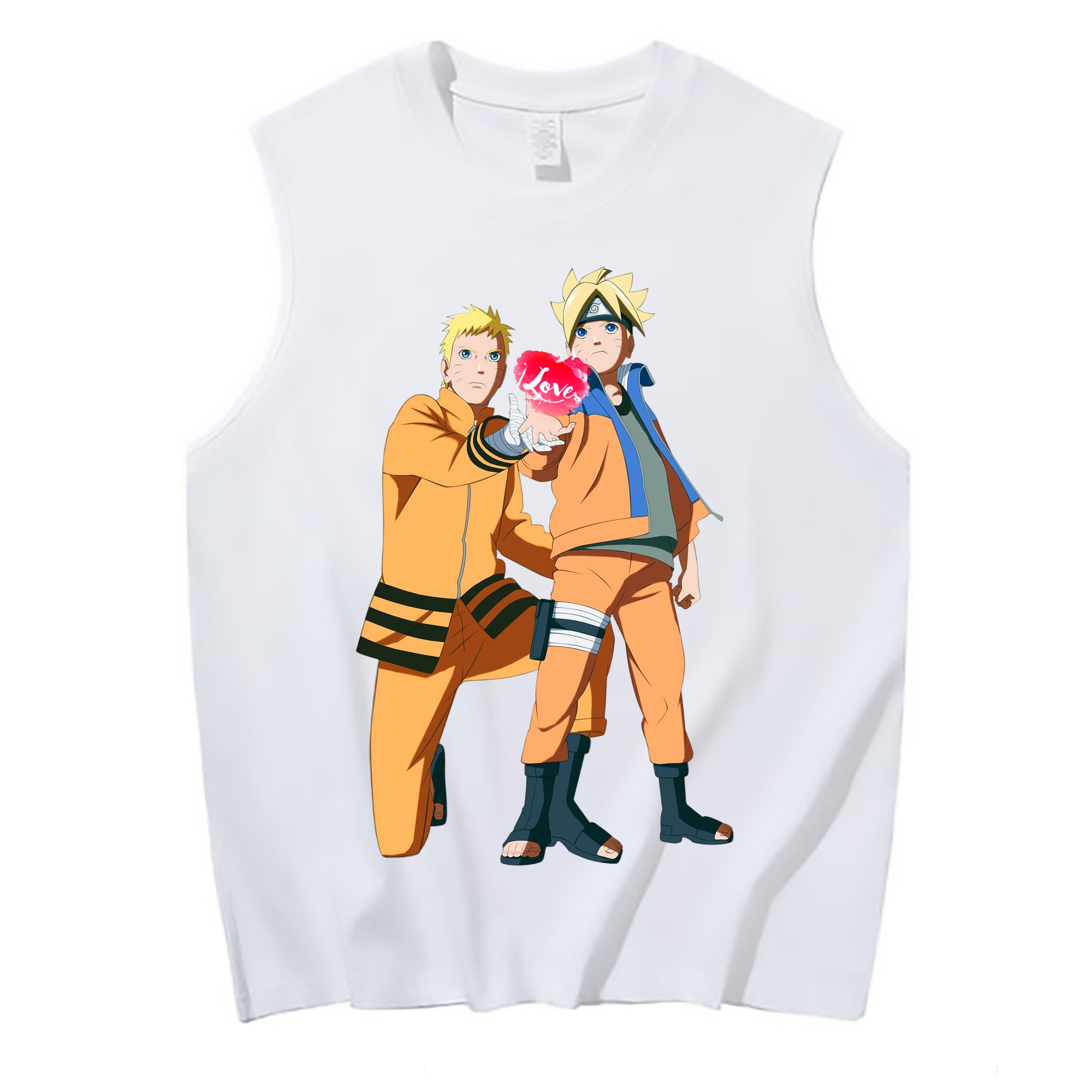 （画像用） NARUTO -ナルト- うずまき ボルト Uzumaki Boruto コットン100％タンクトップ（フロントプリント）