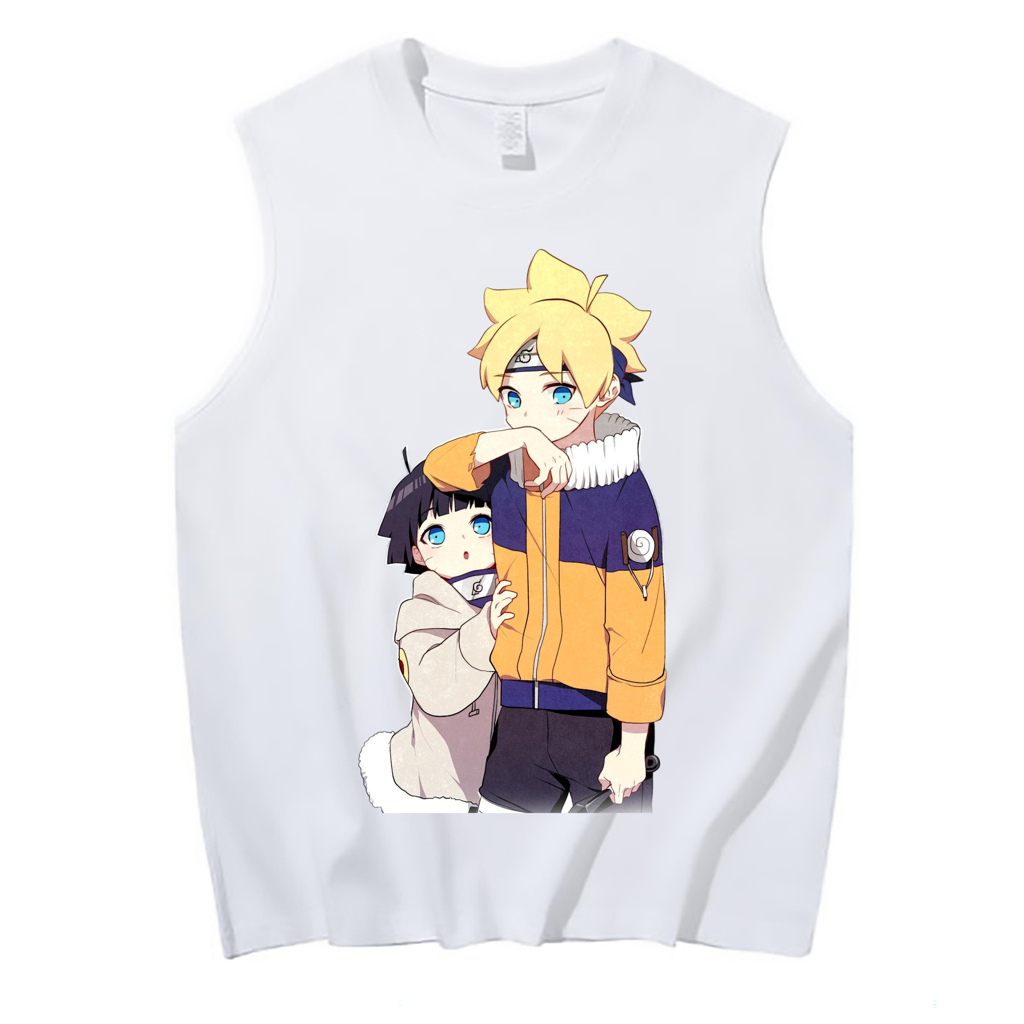 （画像用） NARUTO -ナルト- うずまき ボルト Uzumaki Boruto コットン100％タンクトップ（フロントプリント）