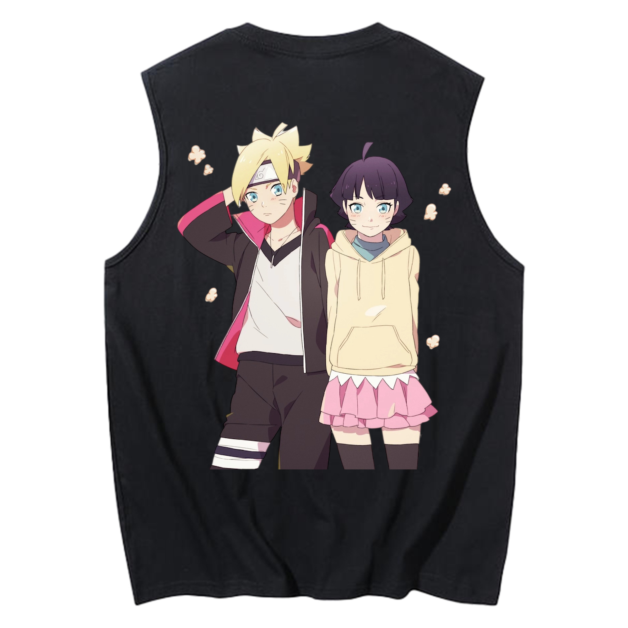 （画像用） NARUTO -ナルト- うずまき ボルト Uzumaki Boruto コットン100％タンクトップ（背面プリント）