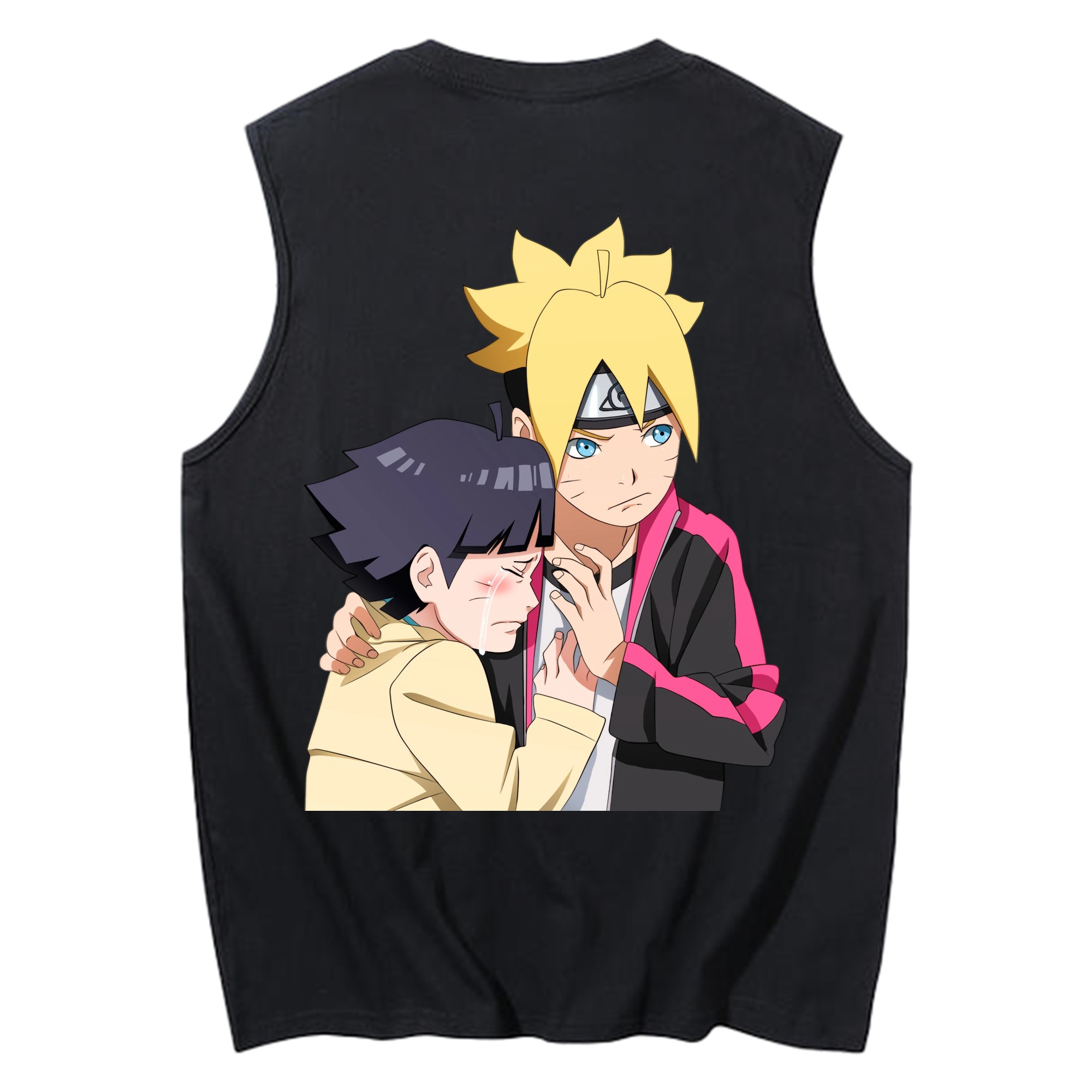 （画像用） NARUTO -ナルト- うずまき ボルト Uzumaki Boruto コットン100％タンクトップ（背面プリント）