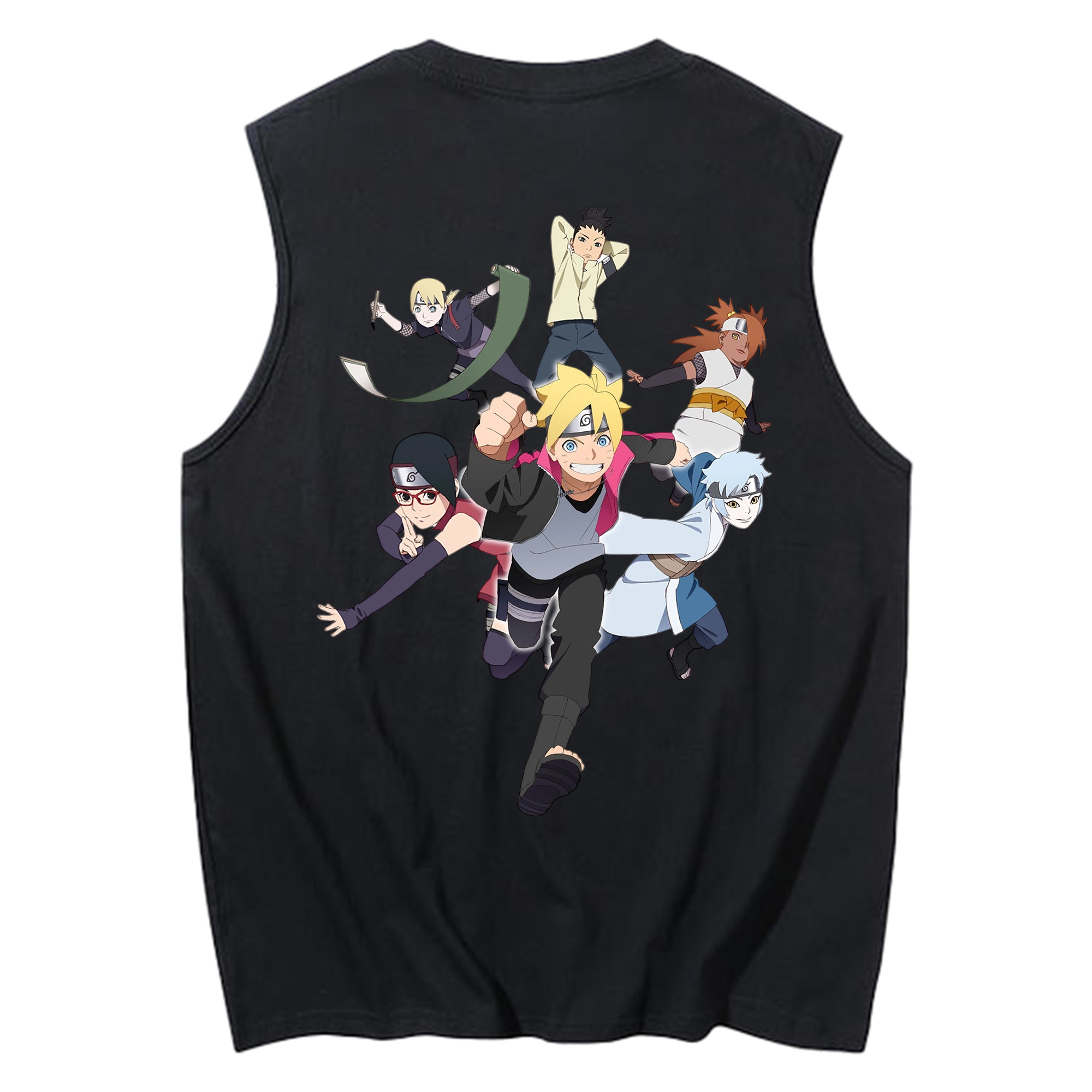 （画像用） NARUTO -ナルト- うずまき ボルト Uzumaki Boruto コットン100％タンクトップ（背面プリント）
