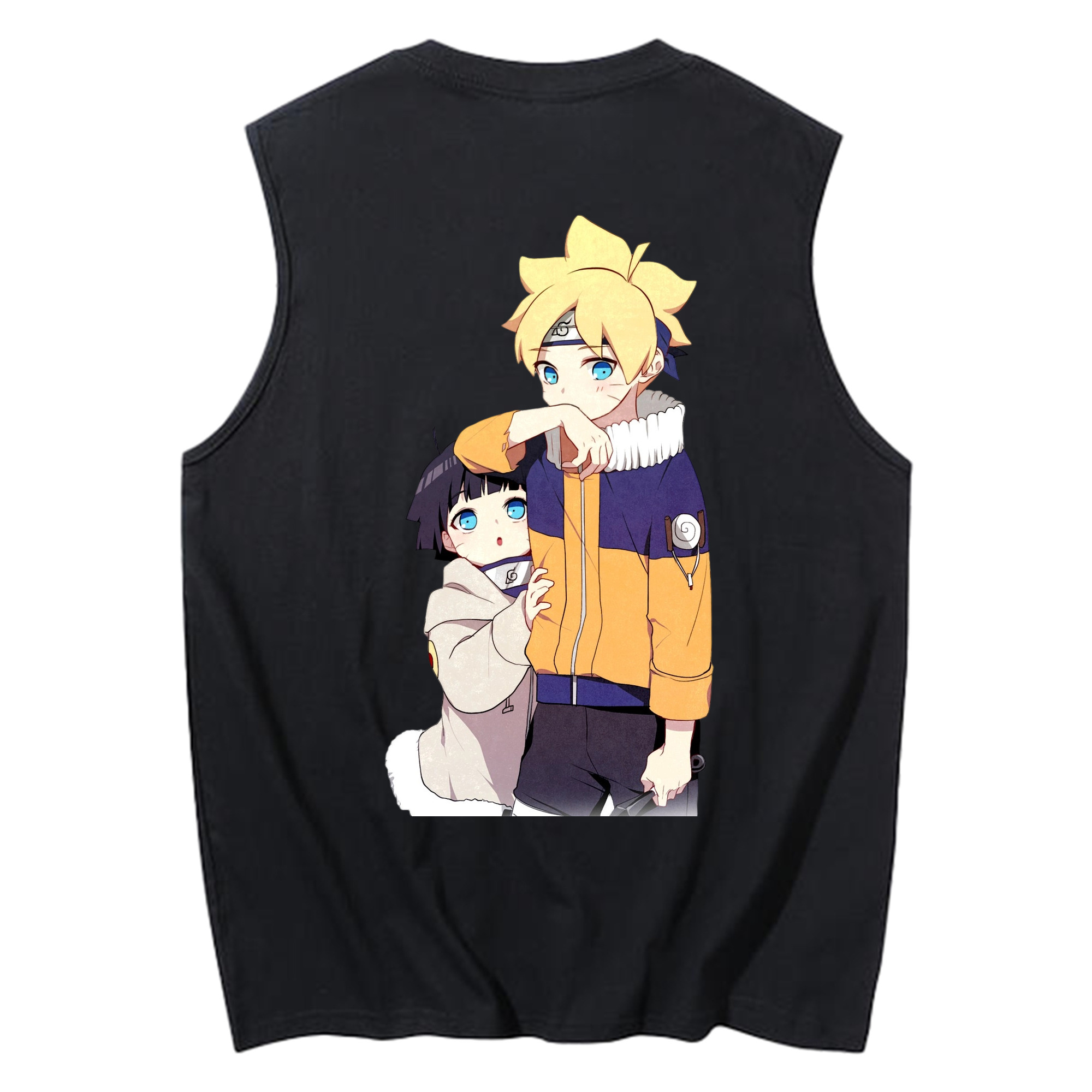 （画像用） NARUTO -ナルト- うずまき ボルト Uzumaki Boruto コットン100％タンクトップ（背面プリント）