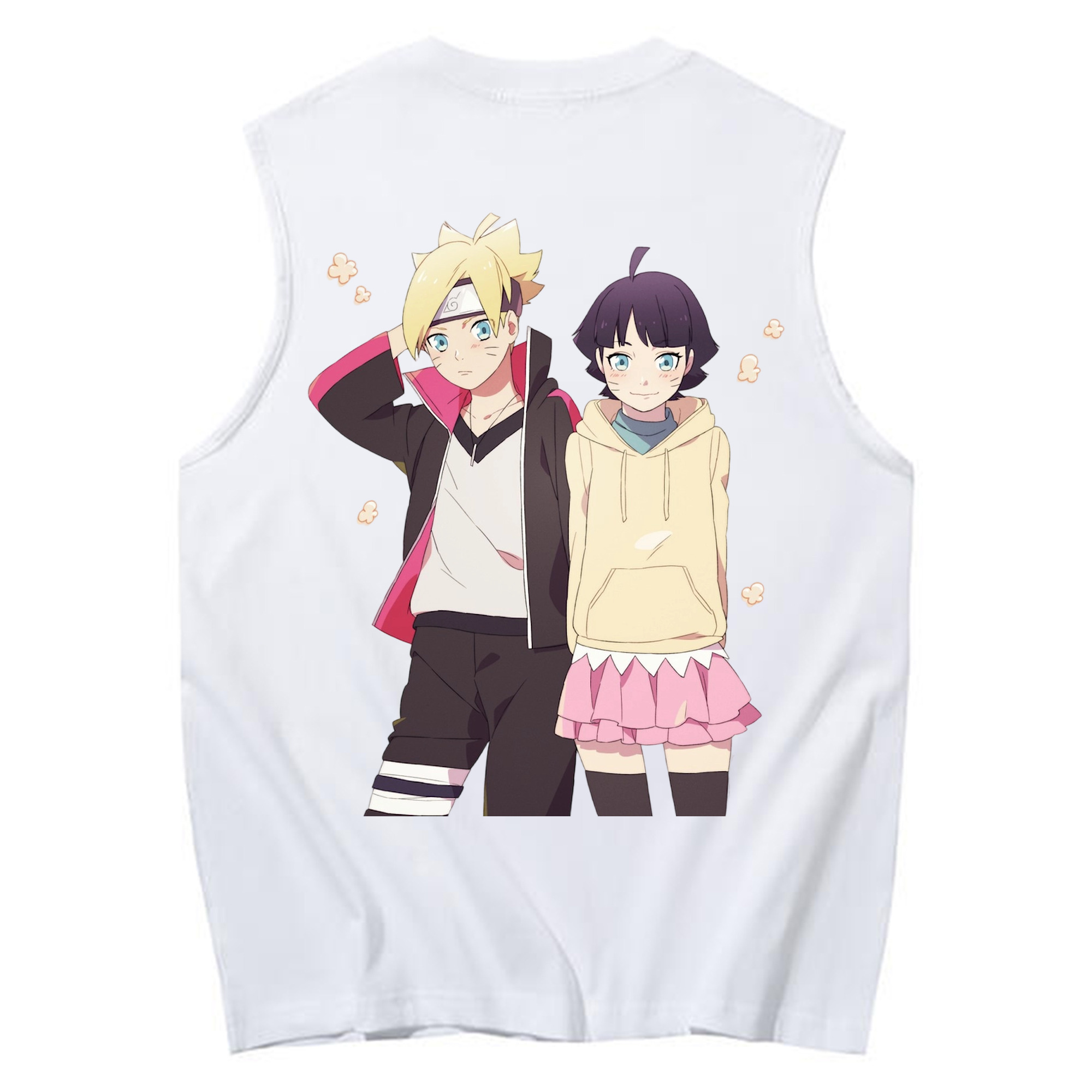 （画像用） NARUTO -ナルト- うずまき ボルト Uzumaki Boruto コットン100％タンクトップ（背面プリント）