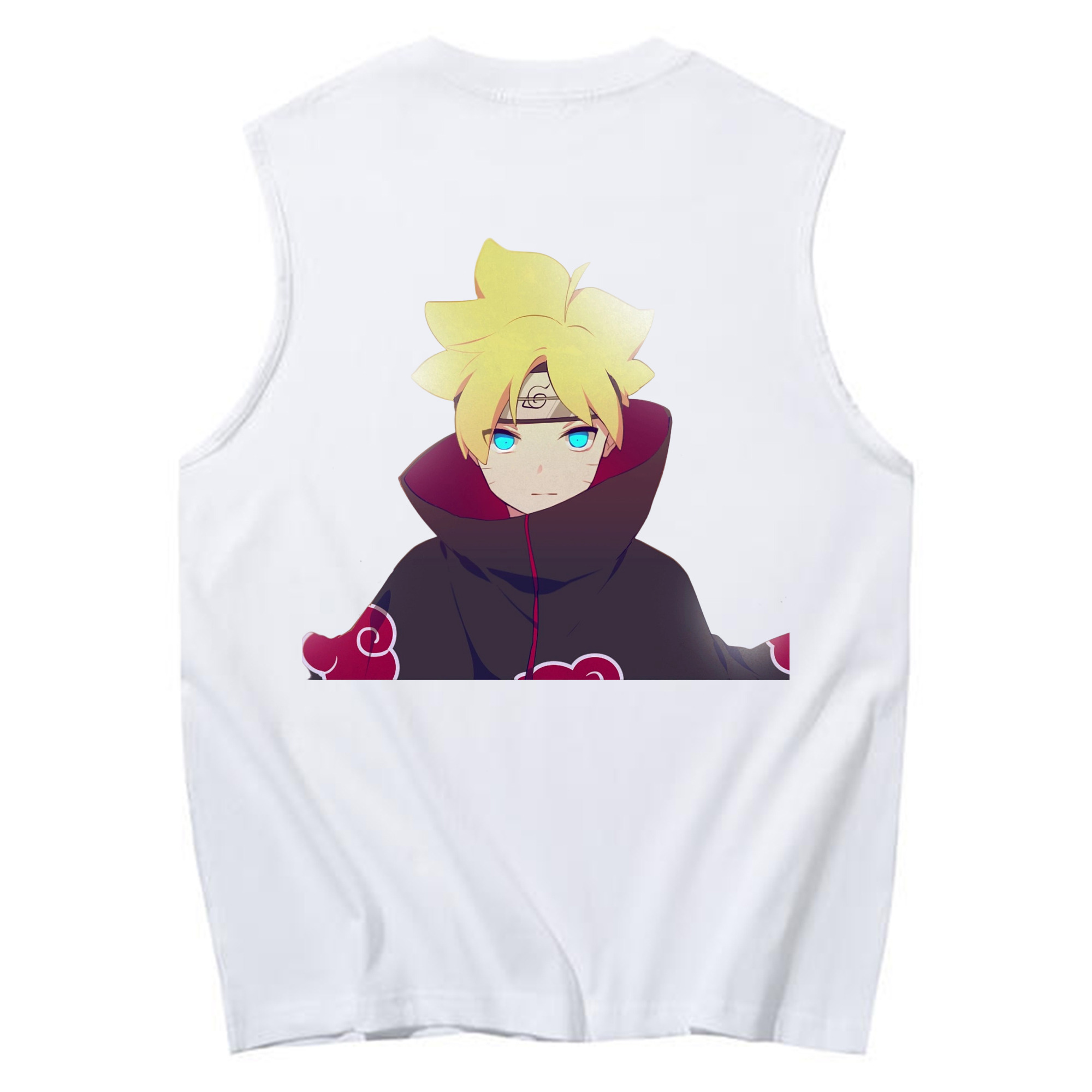 （画像用） NARUTO -ナルト- うずまき ボルト Uzumaki Boruto コットン100％タンクトップ（背面プリント）