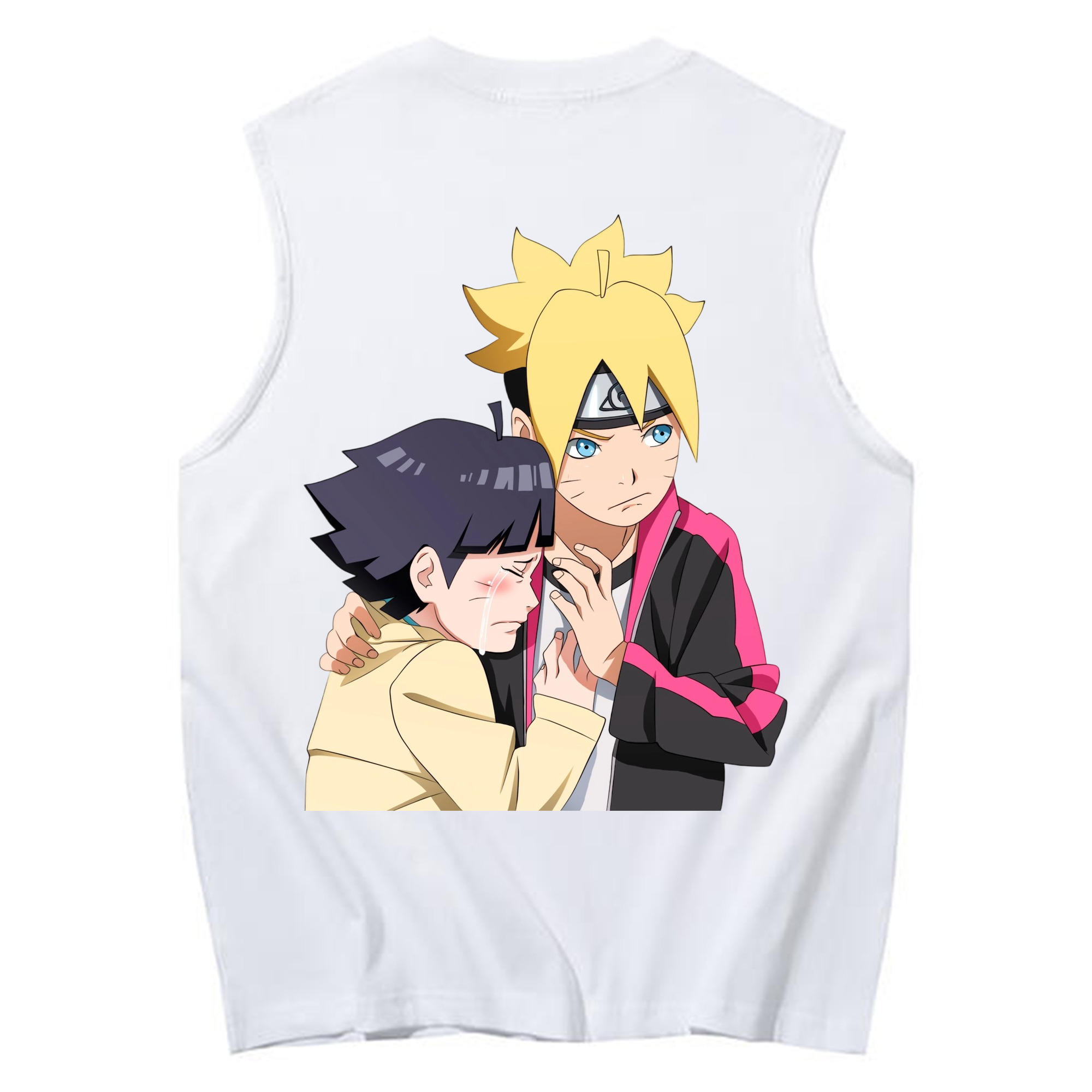 （画像用） NARUTO -ナルト- うずまき ボルト Uzumaki Boruto コットン100％タンクトップ（背面プリント）