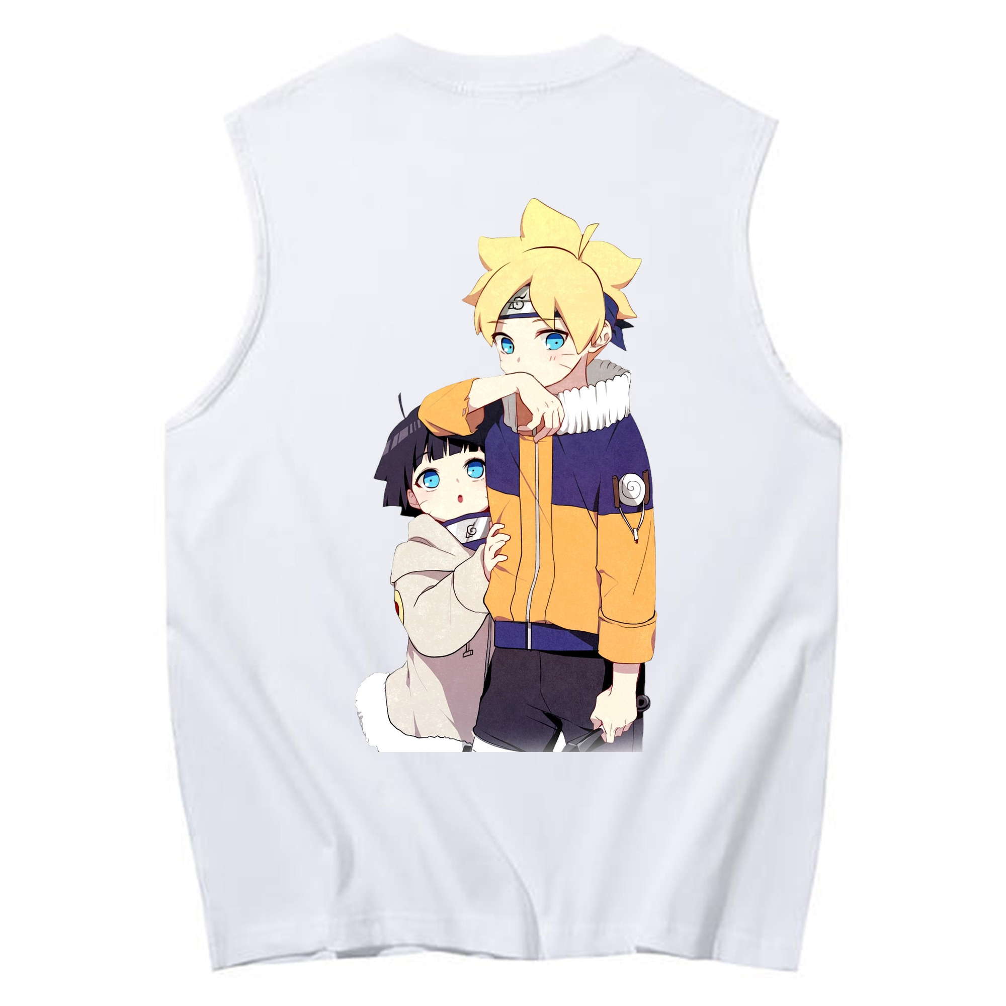 （画像用） NARUTO -ナルト- うずまき ボルト Uzumaki Boruto コットン100％タンクトップ（背面プリント）