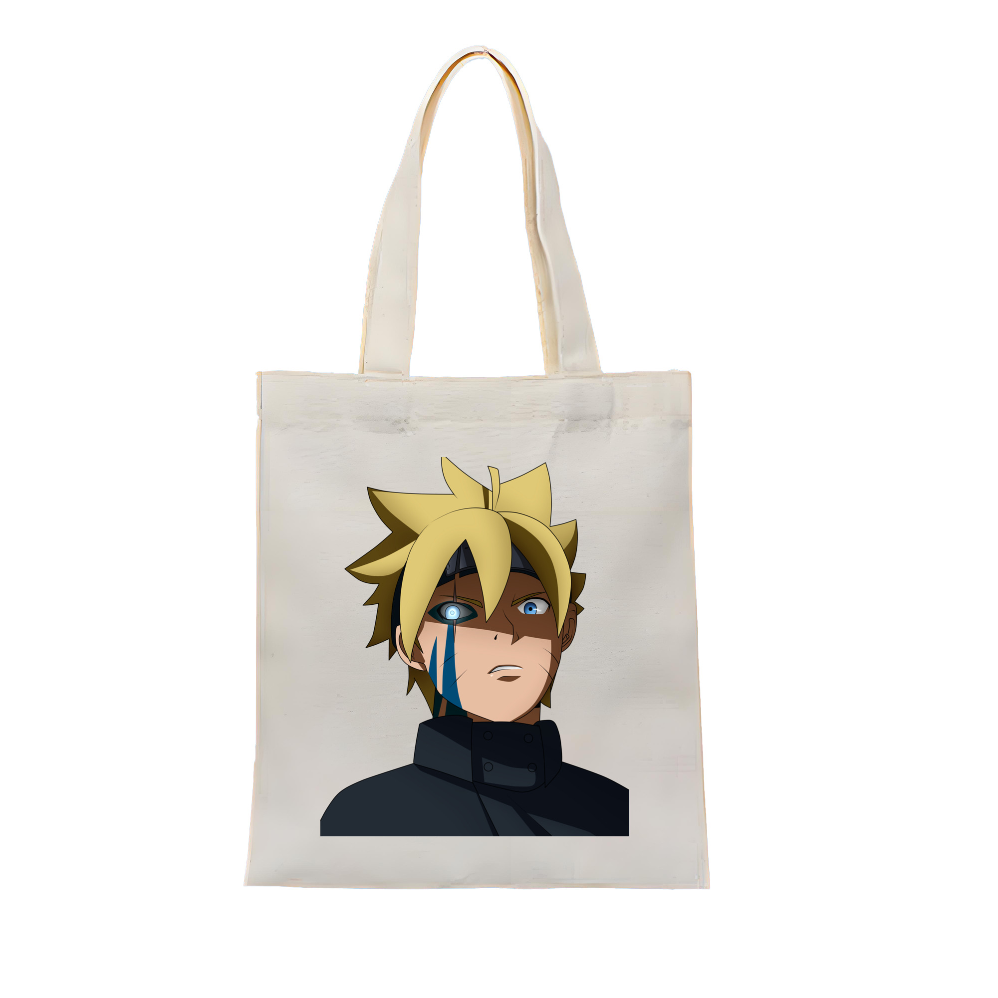 （画像用） NARUTO -ナルト- うずまき ボルト Uzumaki Boruto 縦型キャンバス生地手提げバッグ　トートバッグ