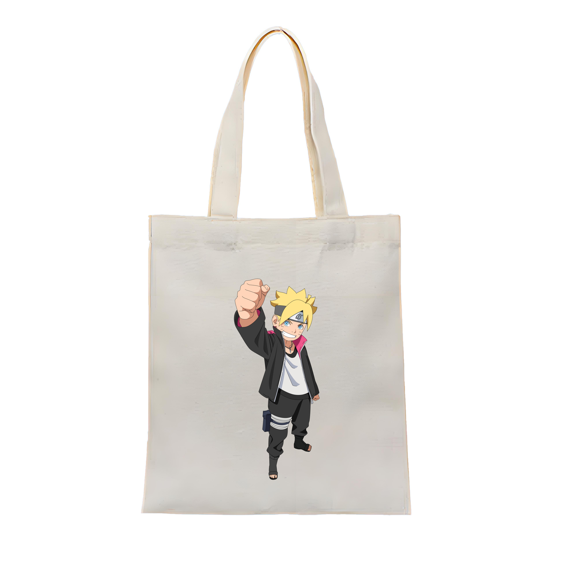 （画像用） NARUTO -ナルト- うずまき ボルト Uzumaki Boruto 縦型キャンバス生地手提げバッグ　トートバッグ