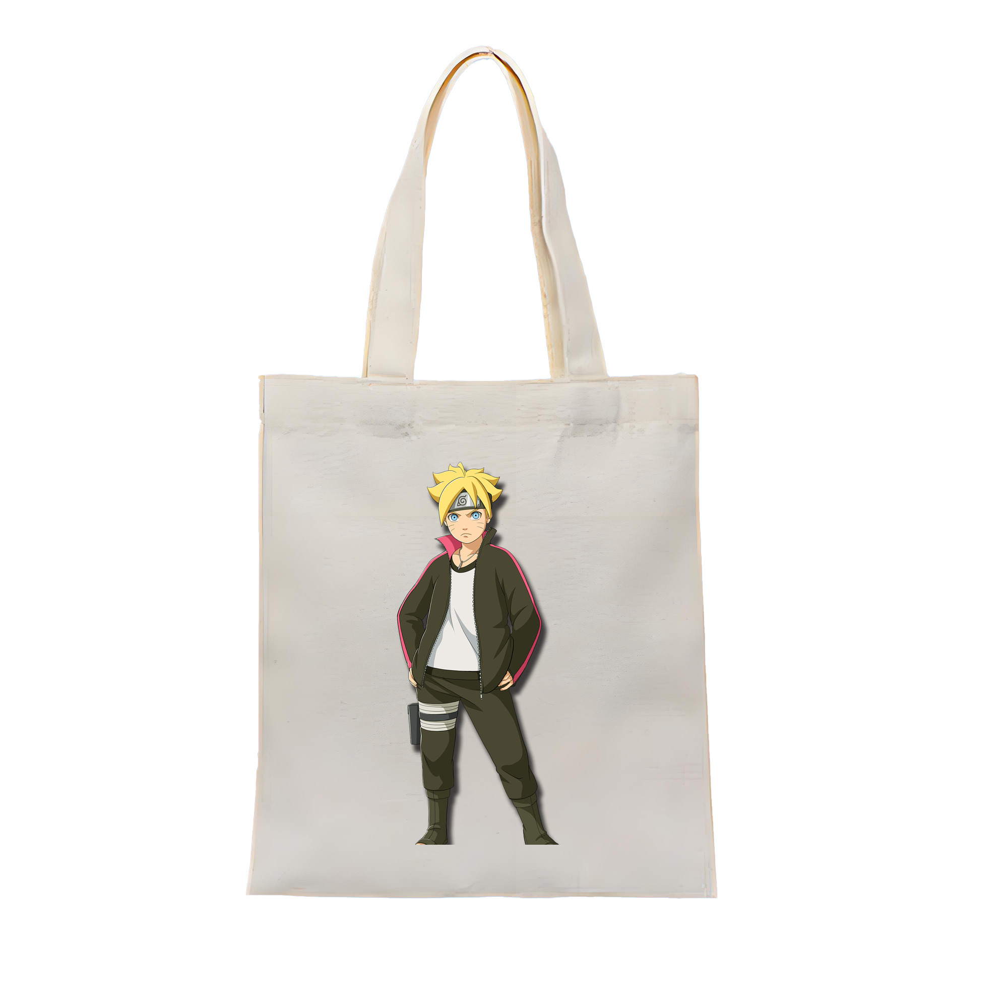 （画像用） NARUTO -ナルト- うずまき ボルト Uzumaki Boruto 縦型キャンバス生地手提げバッグ　トートバッグ