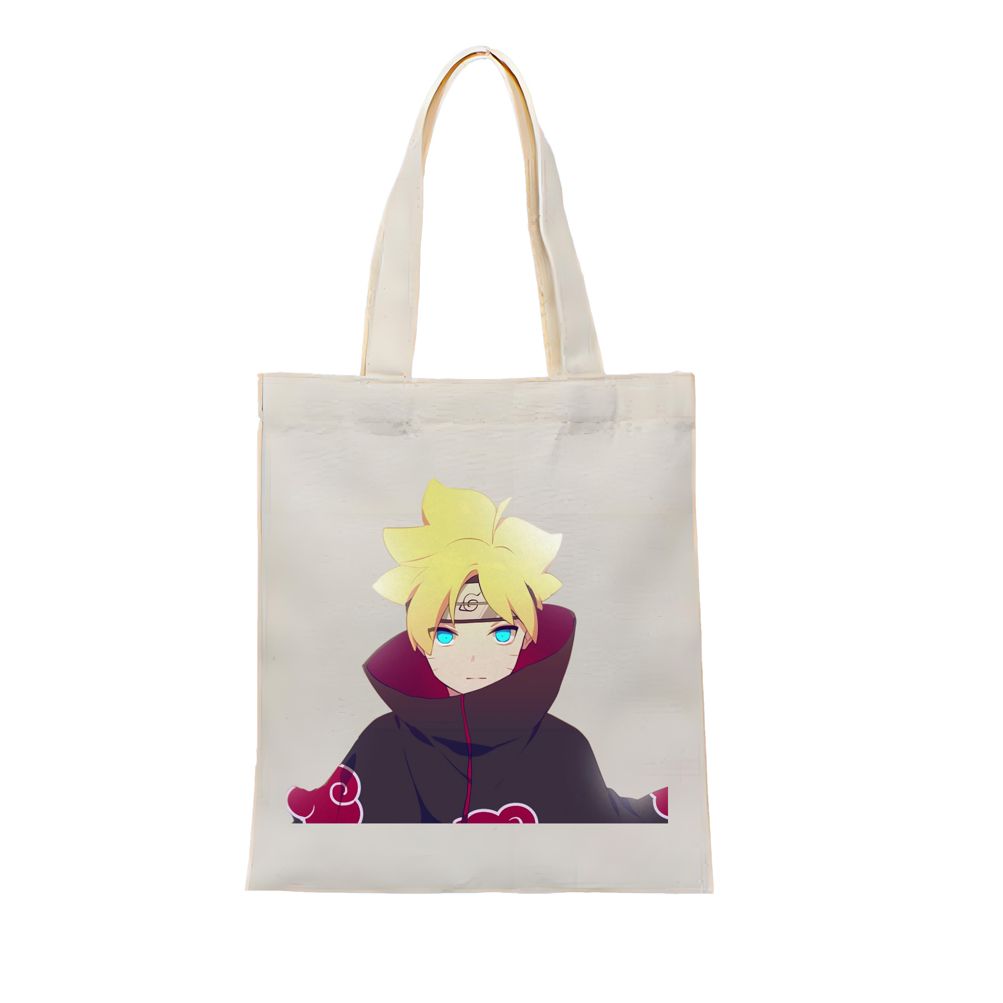 （画像用） NARUTO -ナルト- うずまき ボルト Uzumaki Boruto 縦型キャンバス生地手提げバッグ　トートバッグ