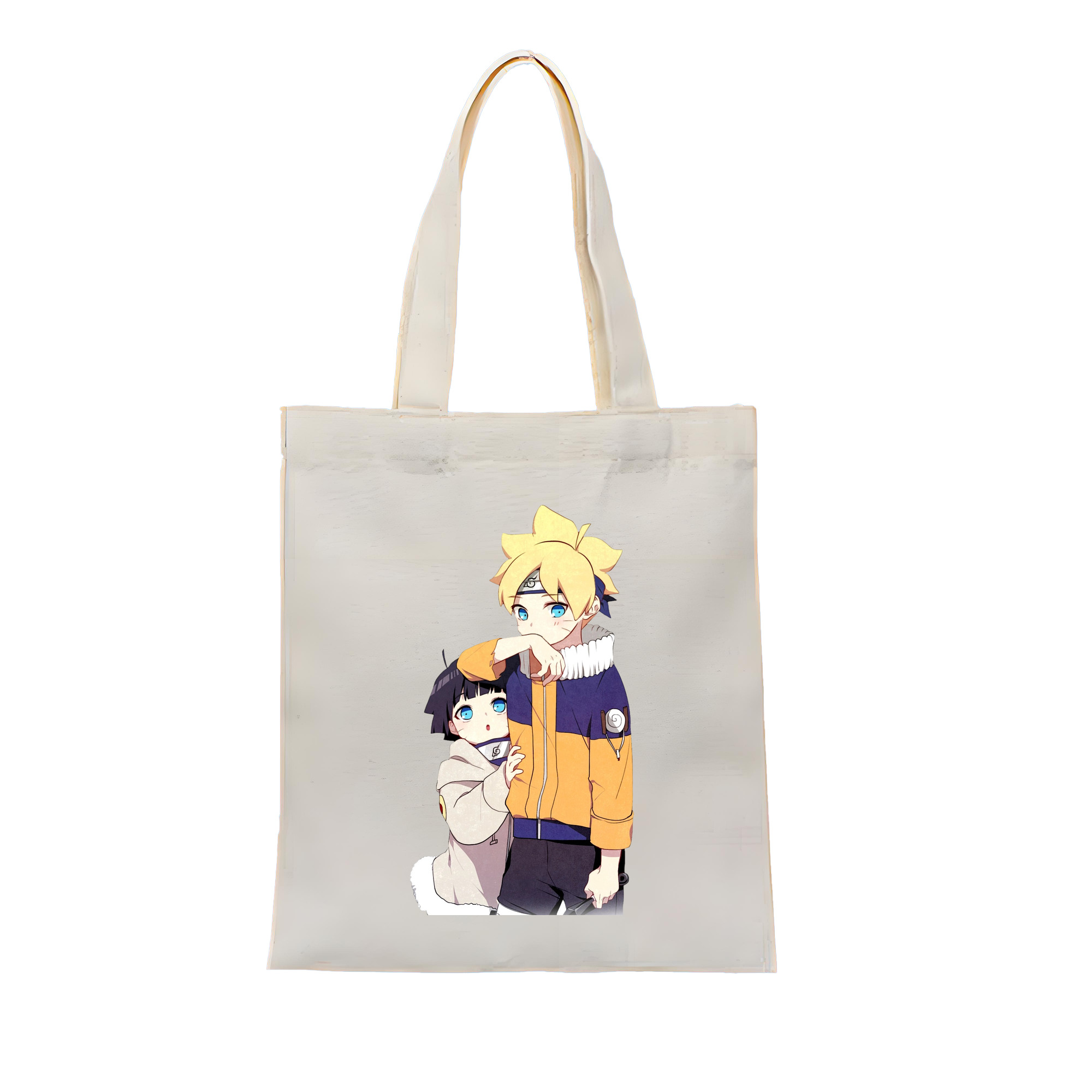（画像用） NARUTO -ナルト- うずまき ボルト Uzumaki Boruto 縦型キャンバス生地手提げバッグ　トートバッグ