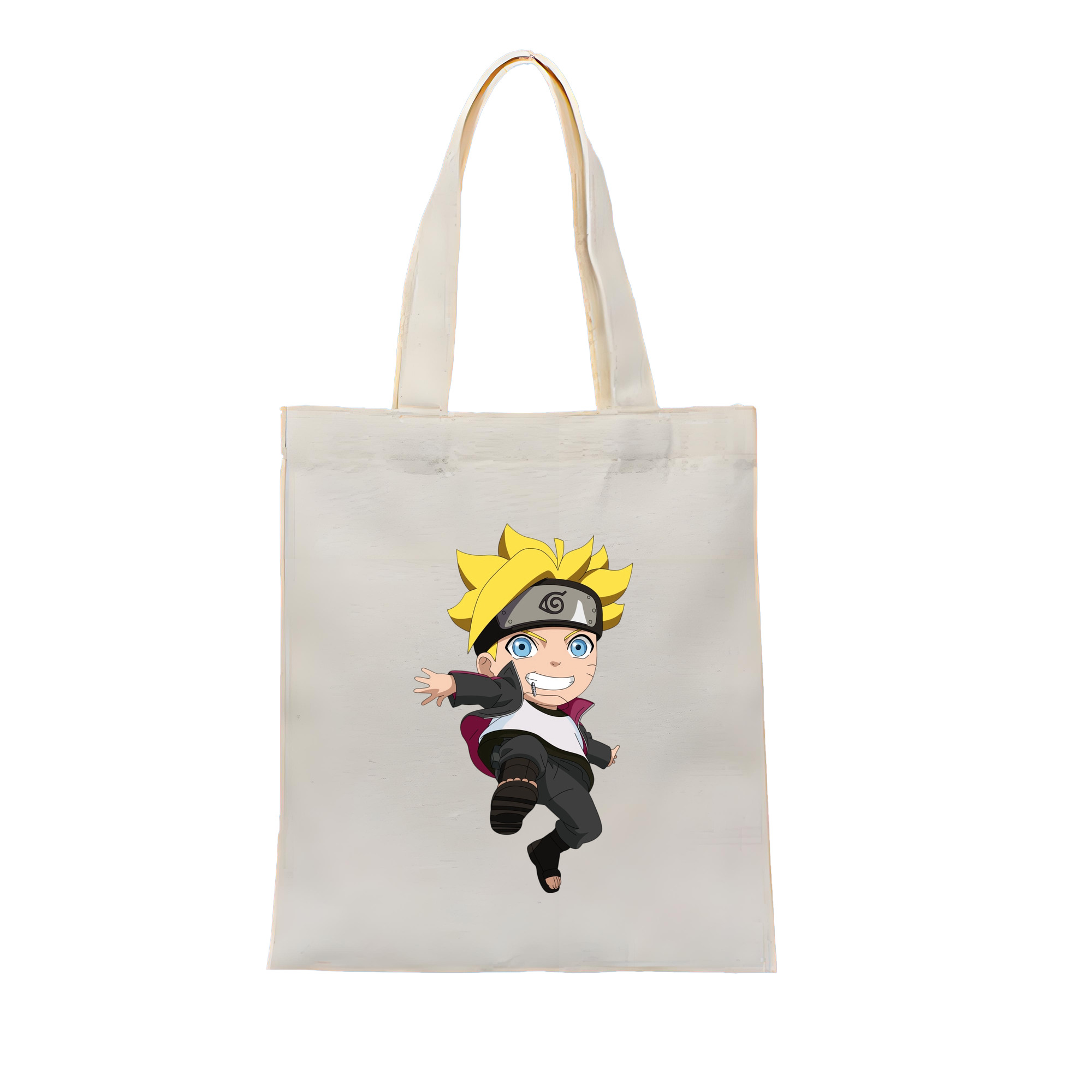 （画像用） NARUTO -ナルト- うずまき ボルト Uzumaki Boruto 縦型キャンバス生地手提げバッグ　トートバッグ