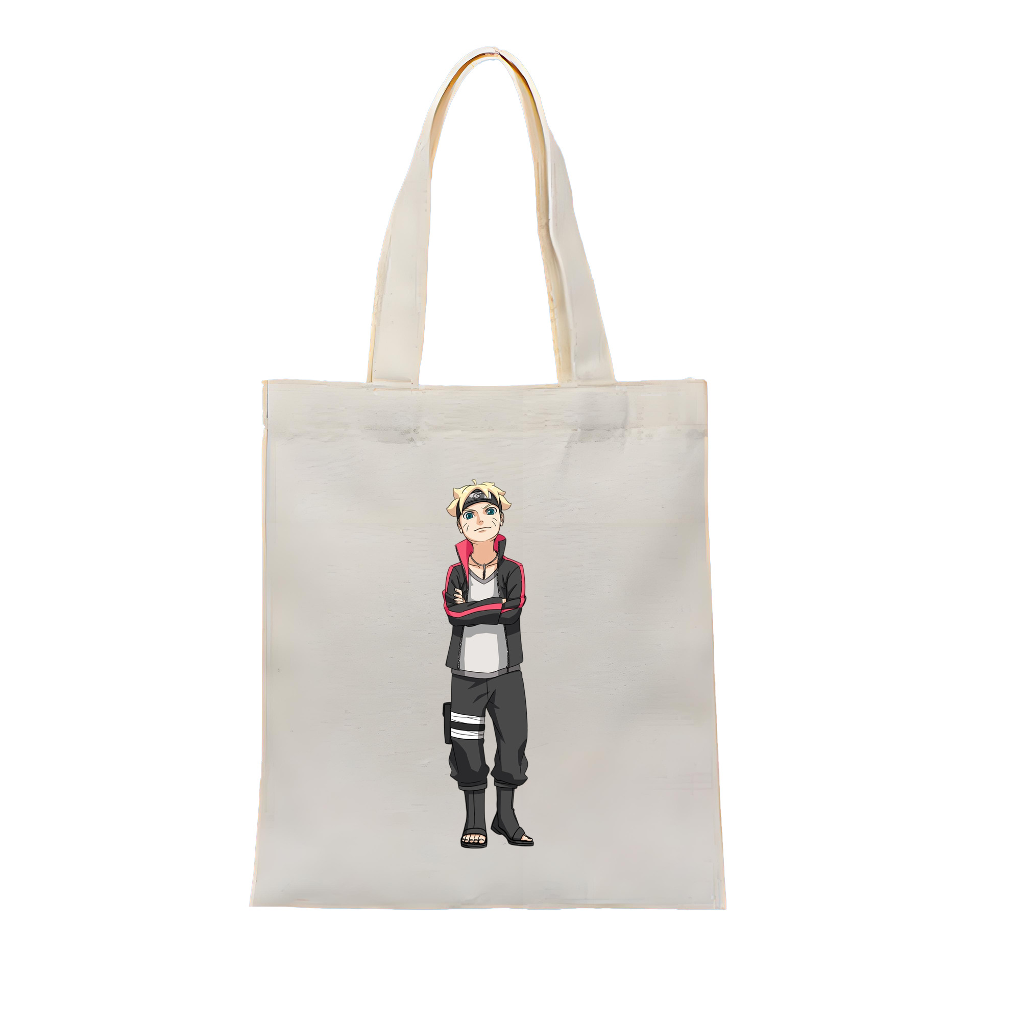 （画像用） NARUTO -ナルト- うずまき ボルト Uzumaki Boruto 縦型キャンバス生地手提げバッグ　トートバッグ