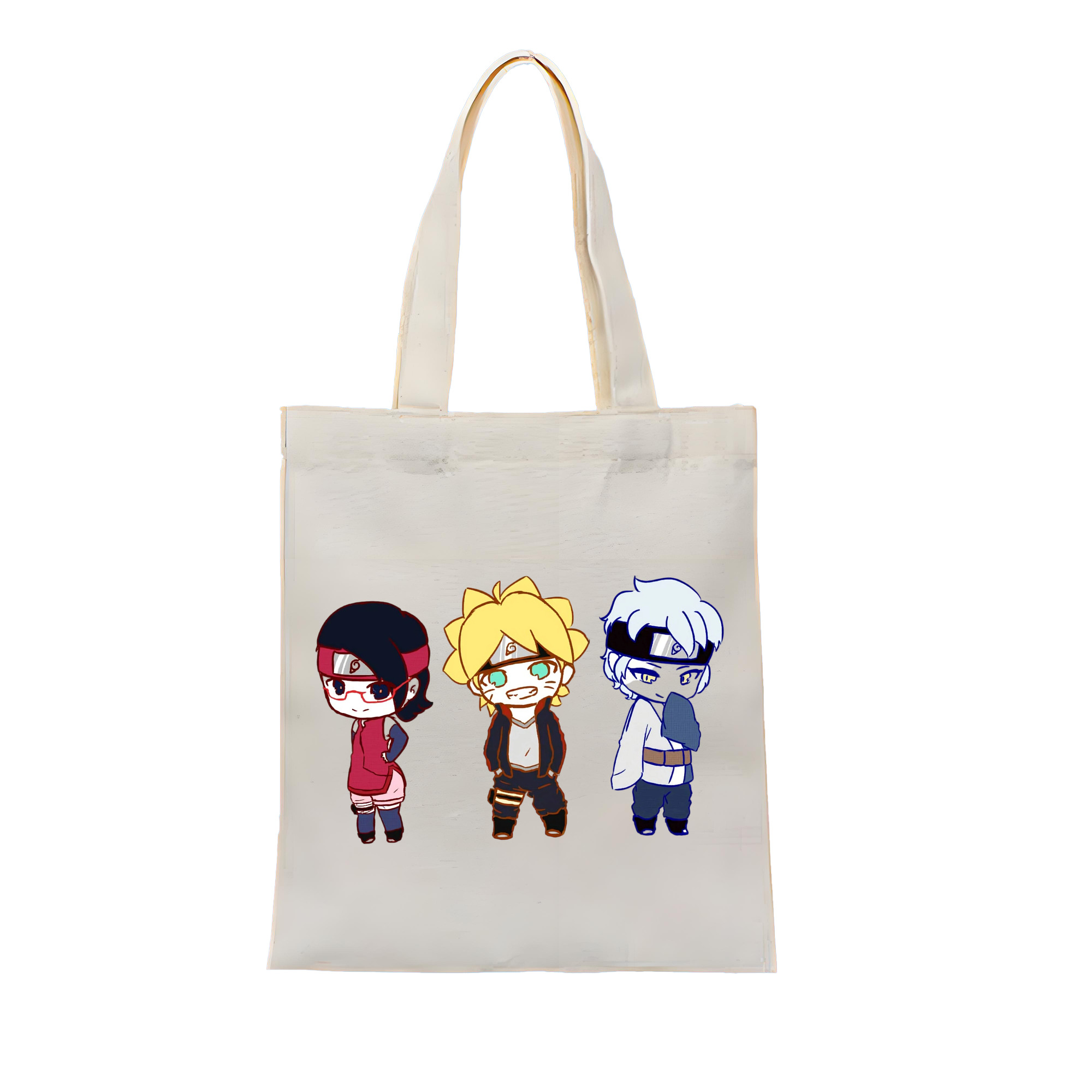 （画像用） NARUTO -ナルト- うずまき ボルト Uzumaki Boruto 縦型キャンバス生地手提げバッグ　トートバッグ