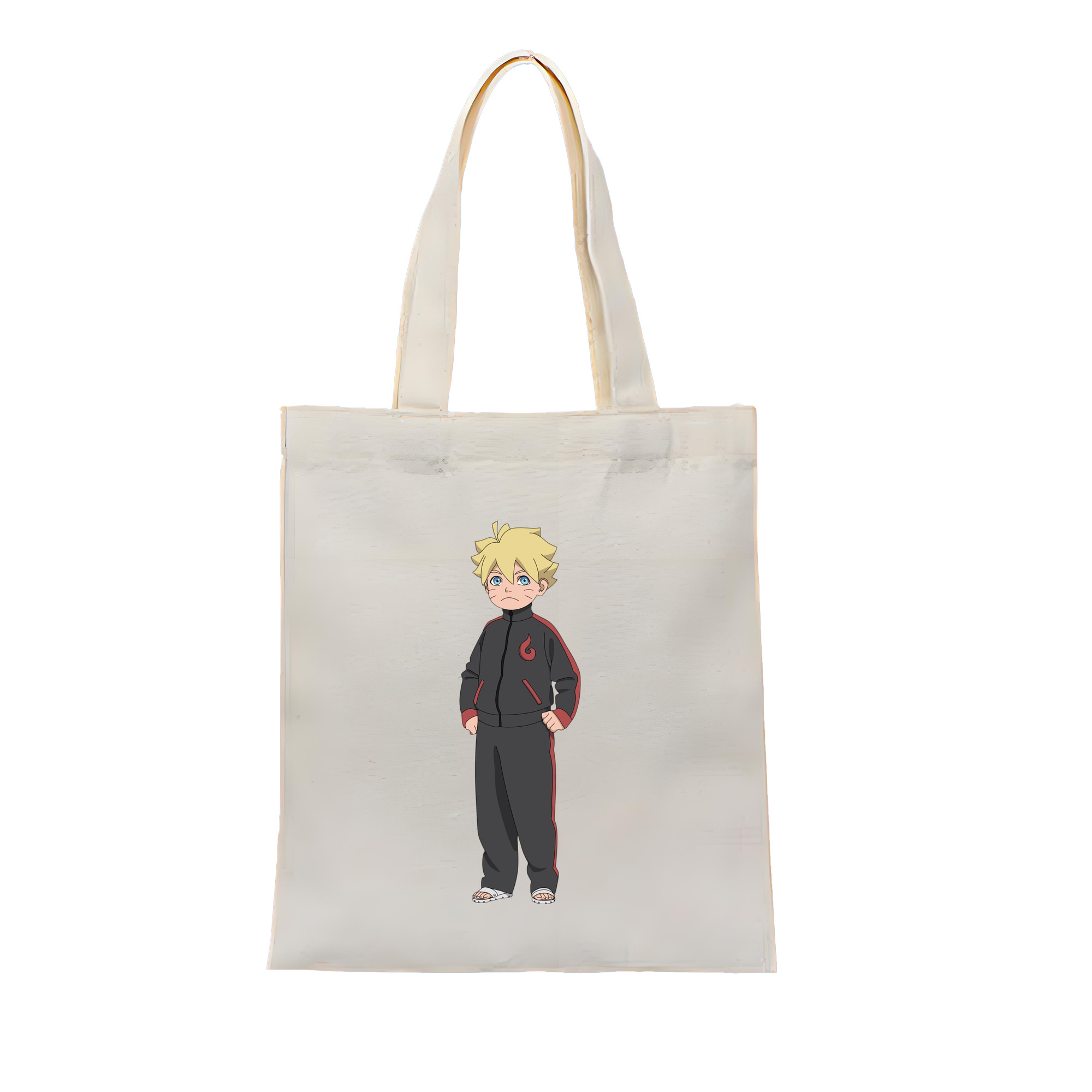 （画像用） NARUTO -ナルト- うずまき ボルト Uzumaki Boruto 縦型キャンバス生地手提げバッグ　トートバッグ