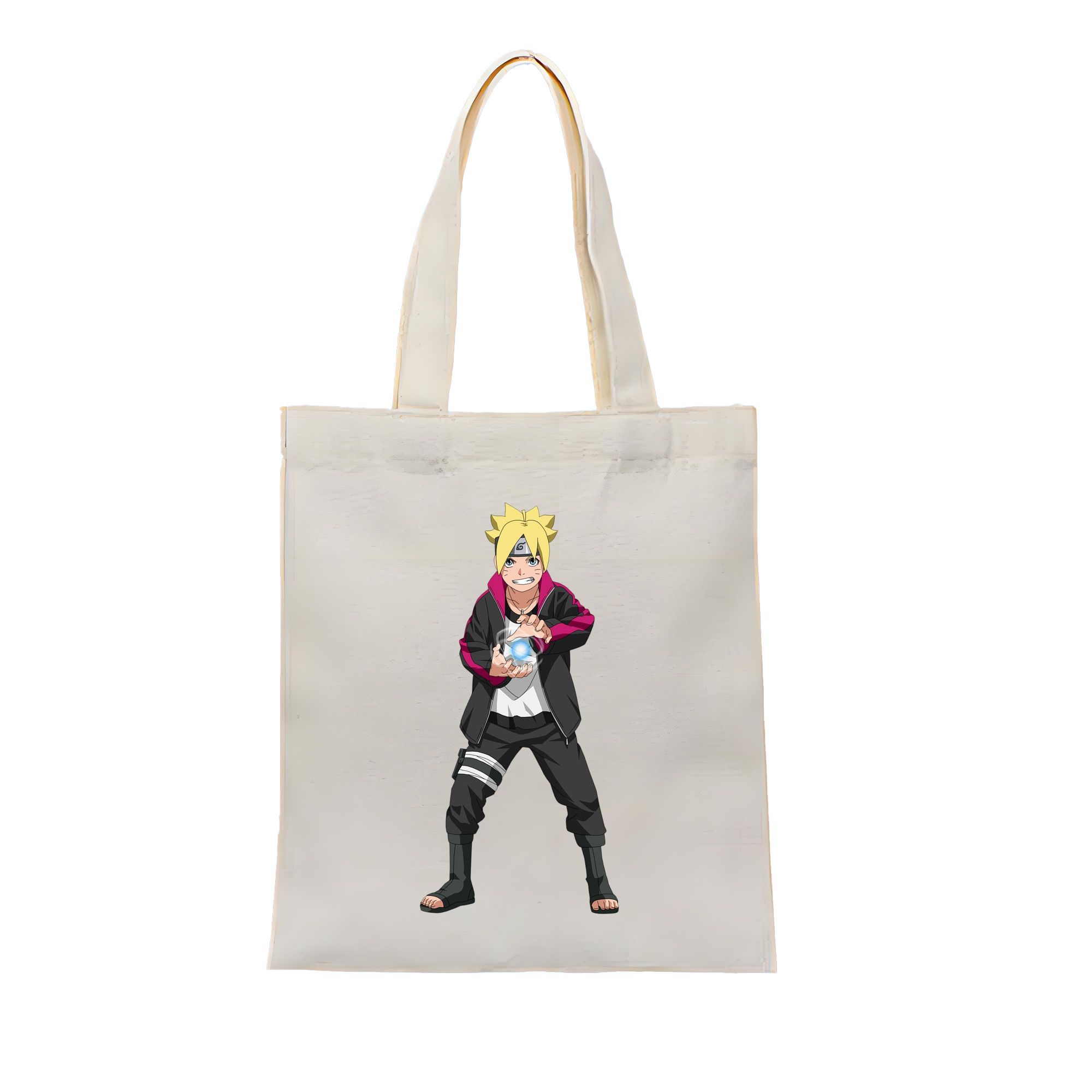 （画像用） NARUTO -ナルト- うずまき ボルト Uzumaki Boruto 縦型キャンバス生地手提げバッグ　トートバッグ